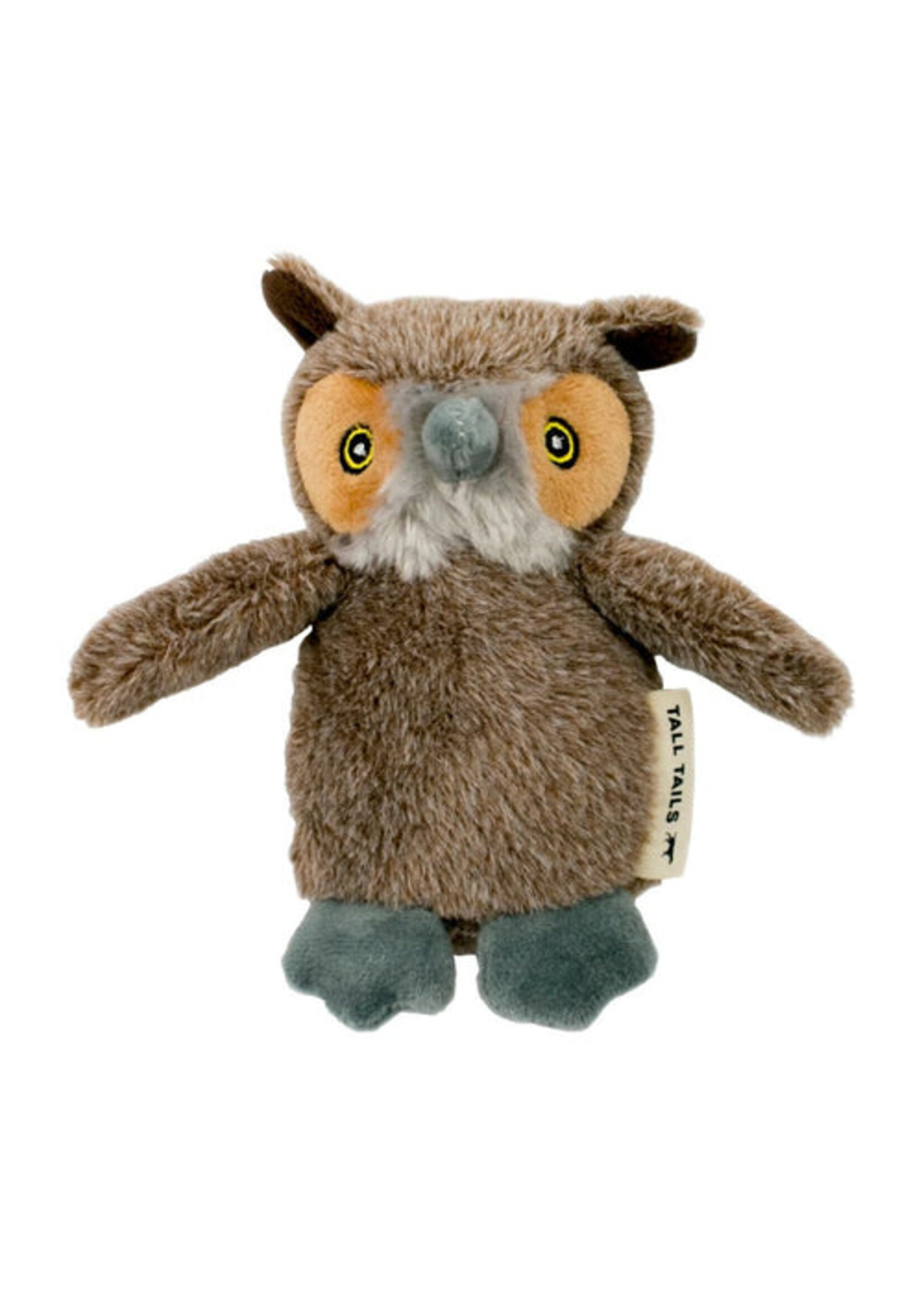 Tall Tails Plush Owl w/ Squeaker Toy 5"