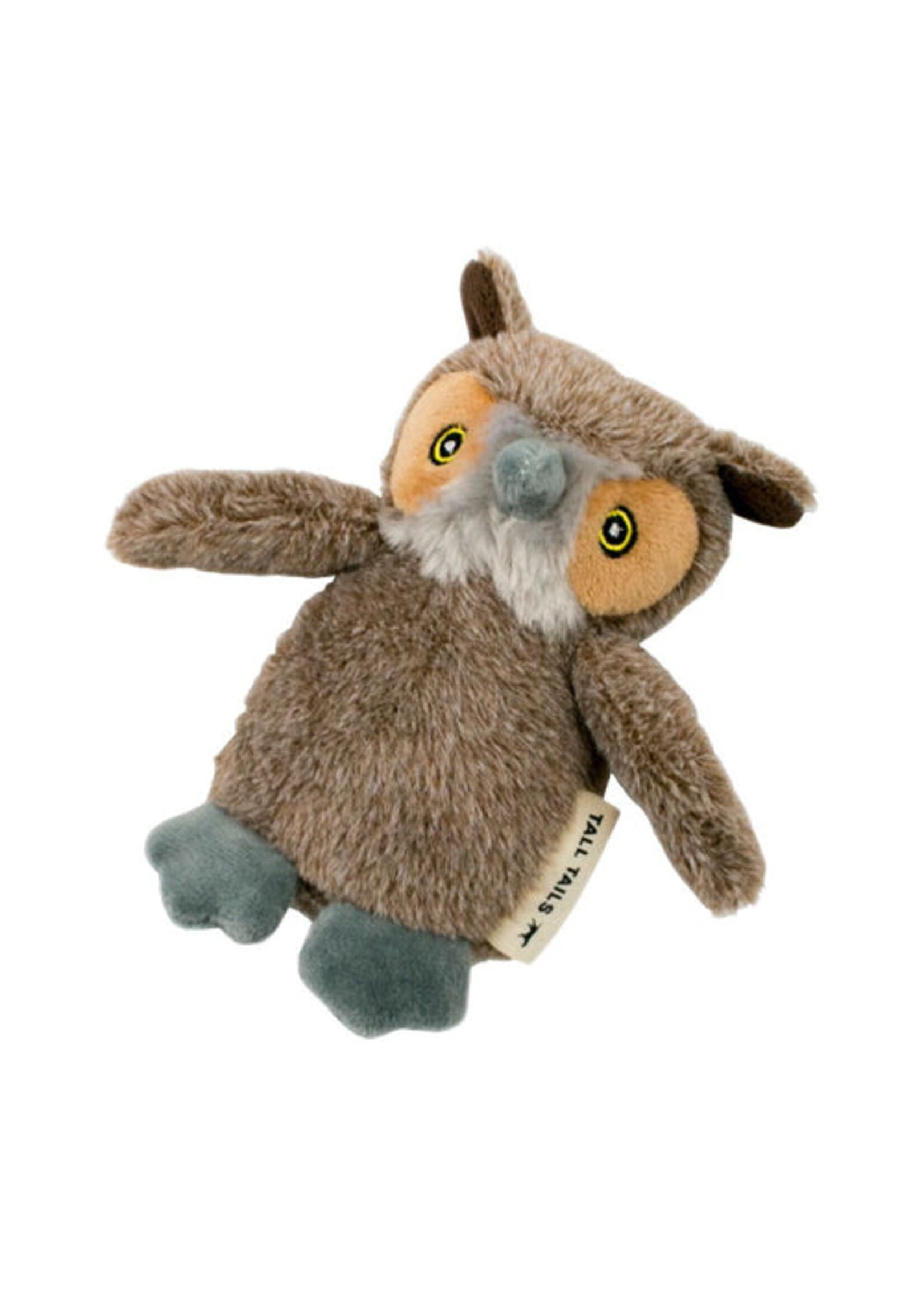 Tall Tails Plush Owl w/ Squeaker Toy 5"