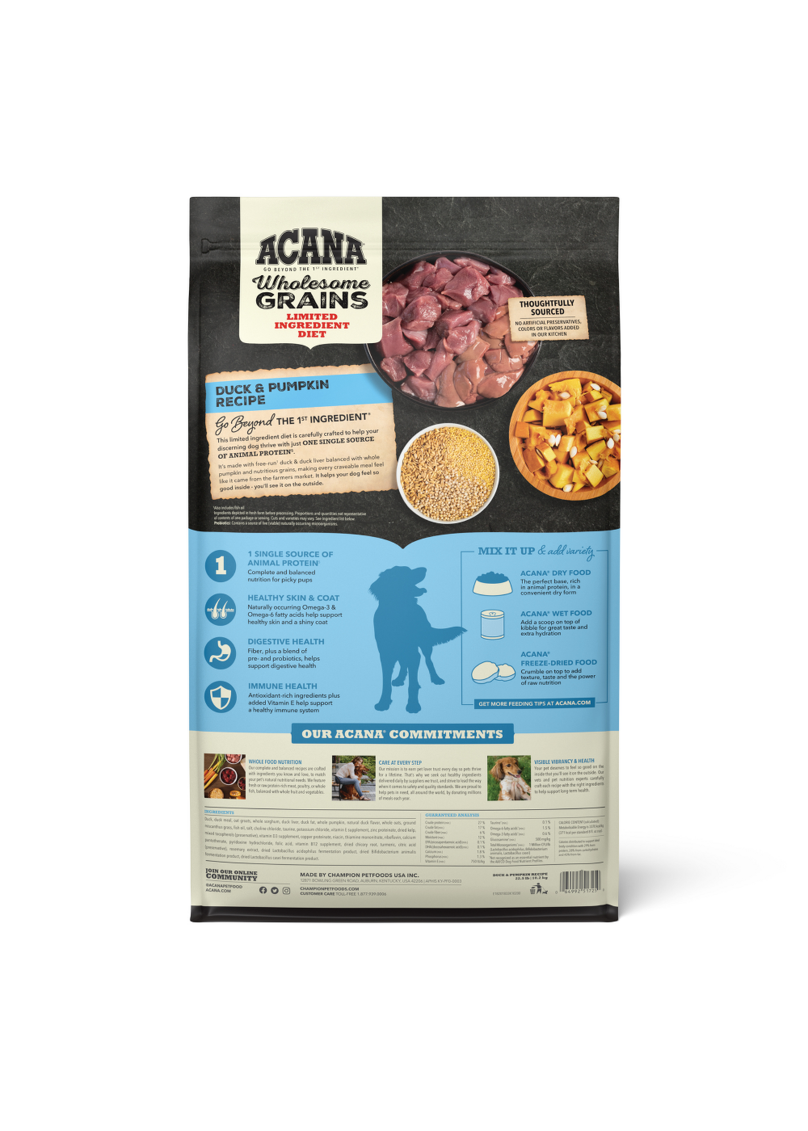 Acana LID Duck & Pumpkin Dog