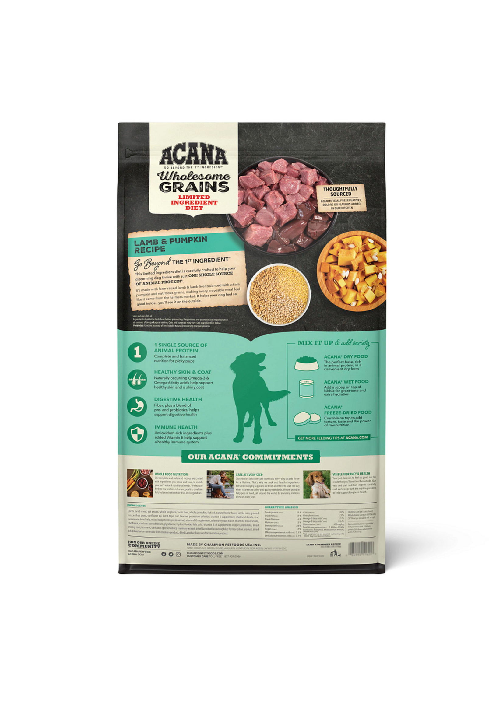 Acana LID Lamb & Pumpkin Dog