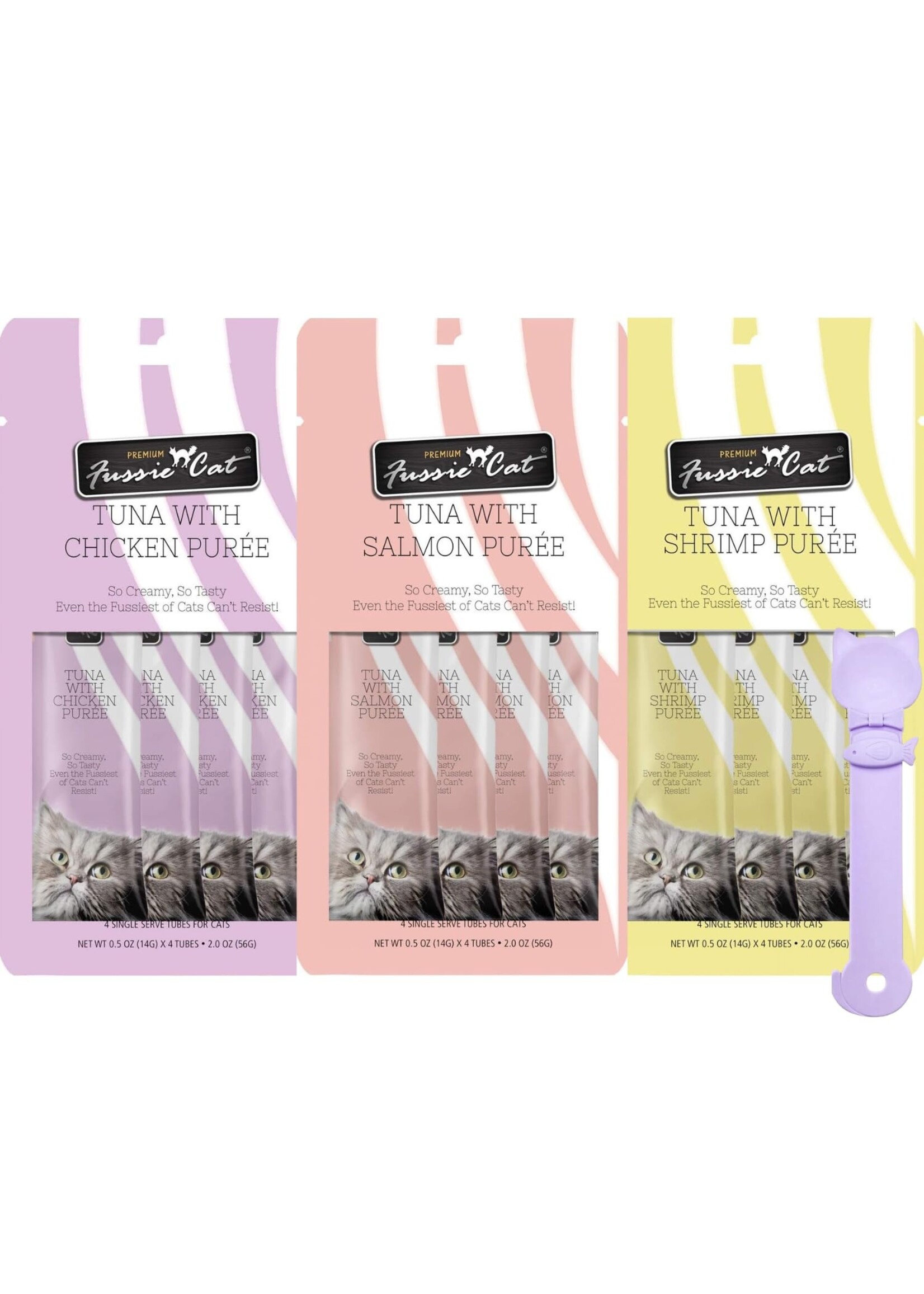 Fussie Cat Puree Treat  4 pak