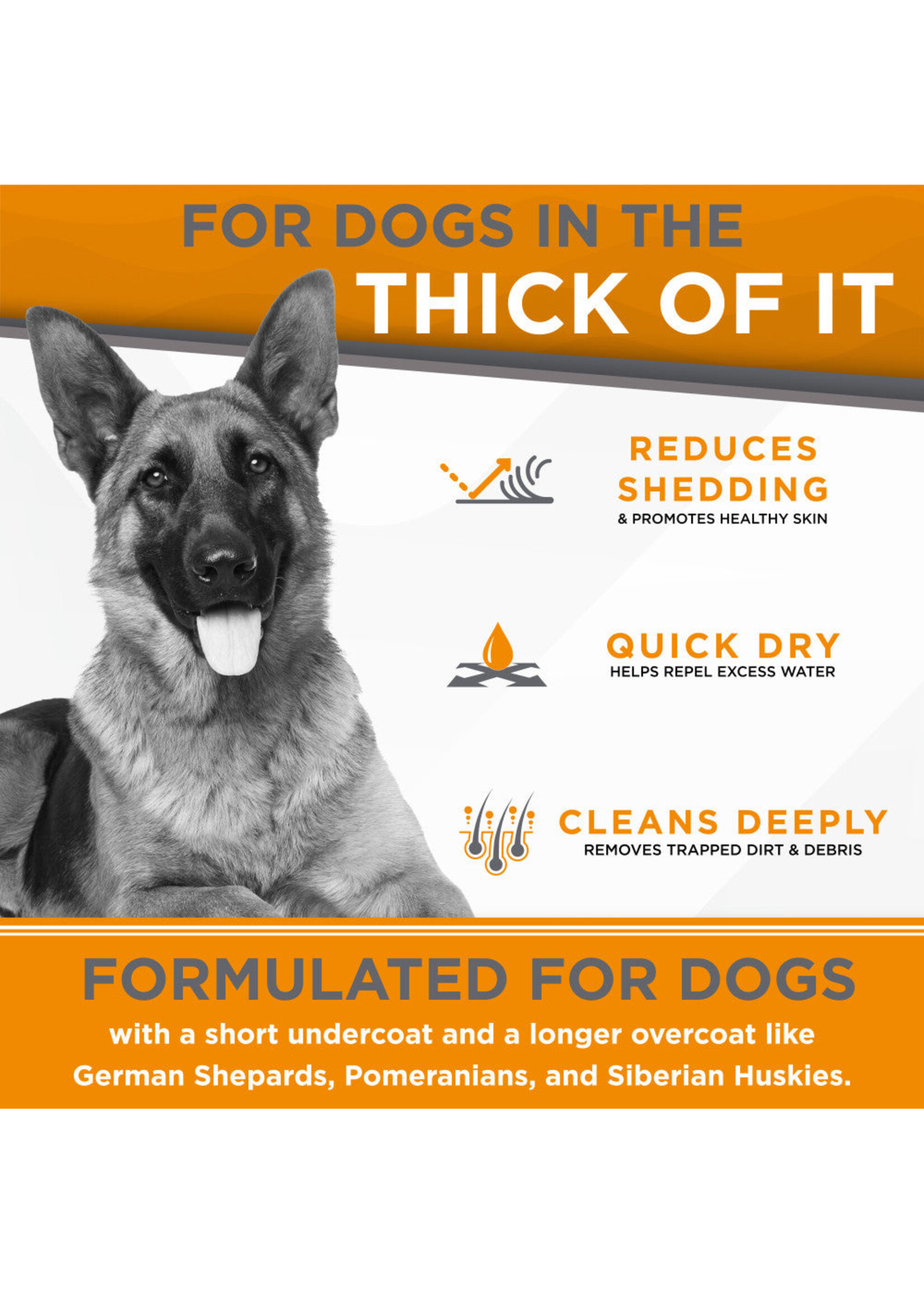 Tropiclean Shampoo Thick Double Coat 16 oz