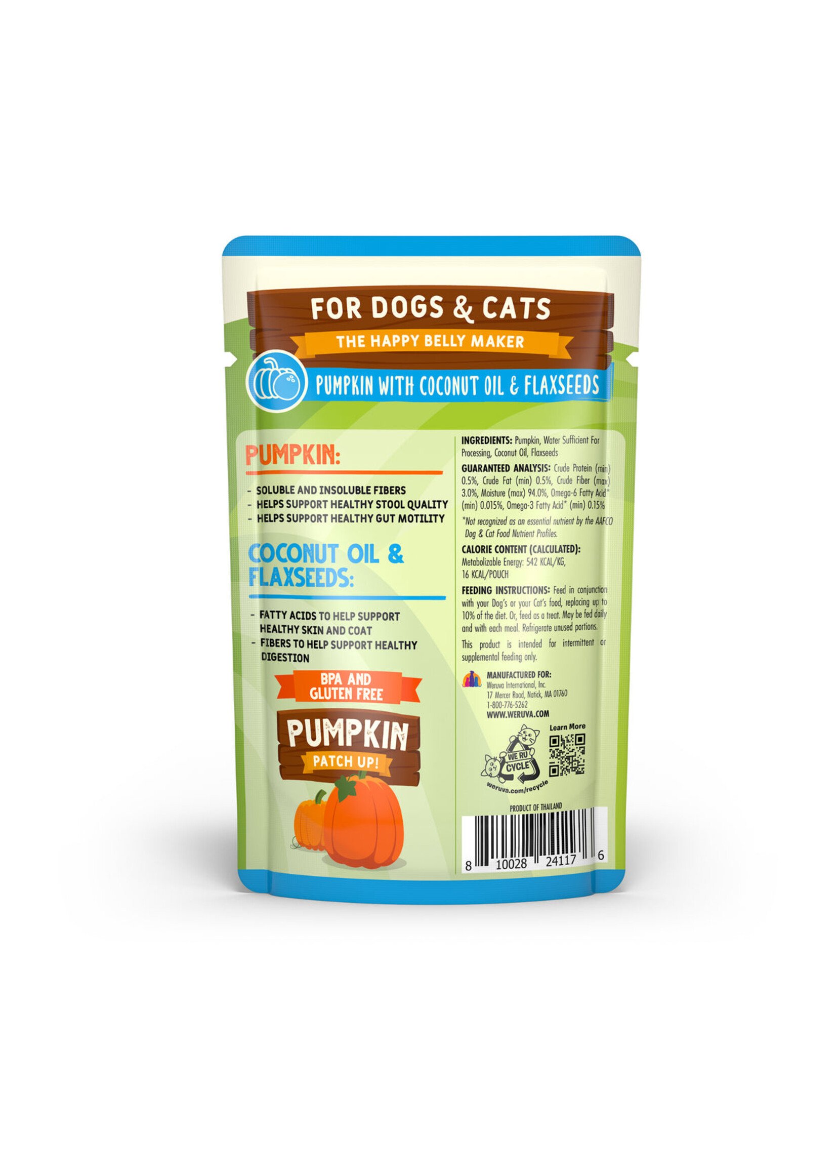 Weruva Pumpkin Patch Up 1.05 oz (Coconut Oil/Flaxseed)