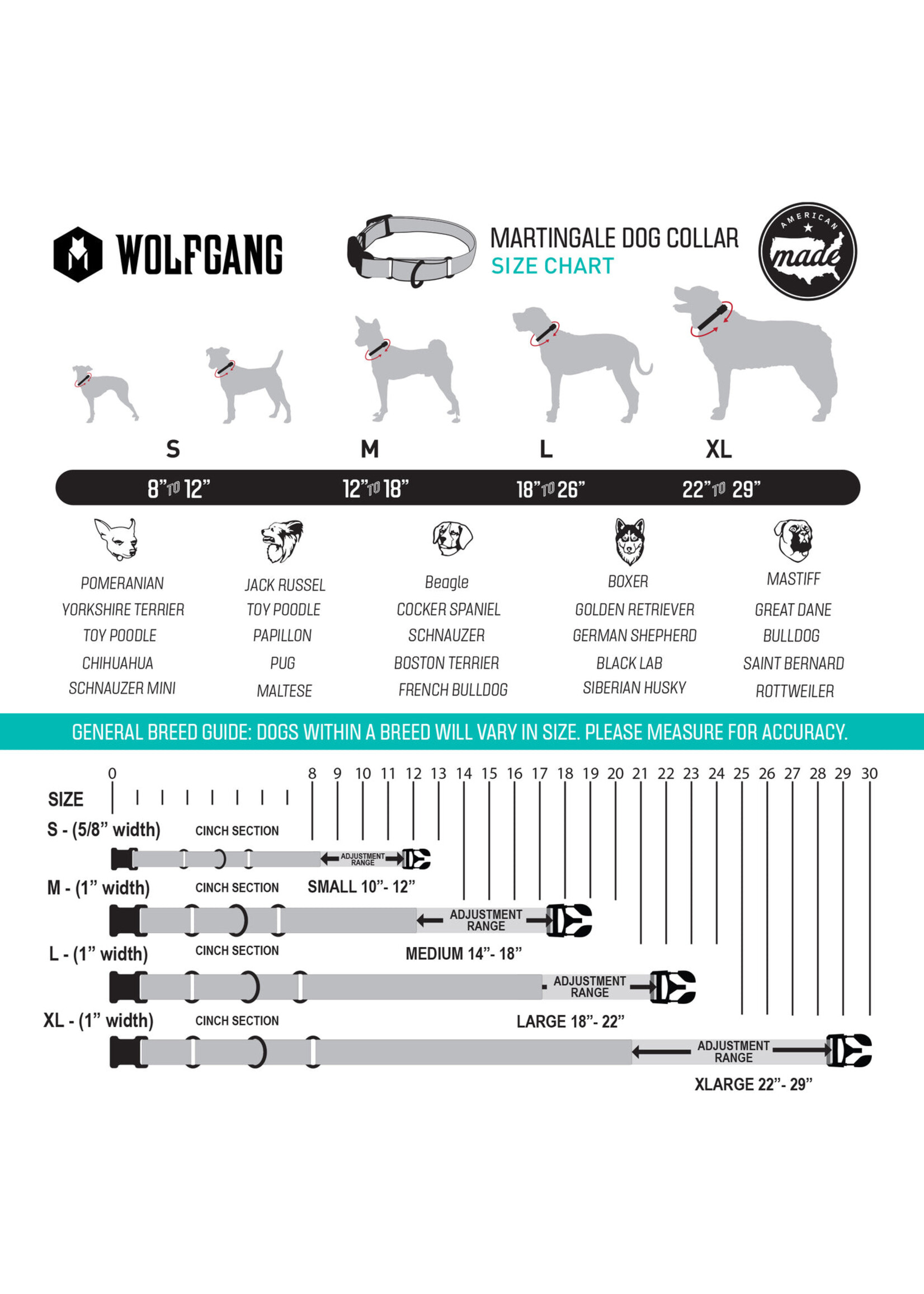 Wolfgang DayDream Martingale Collar XL (22-29”)