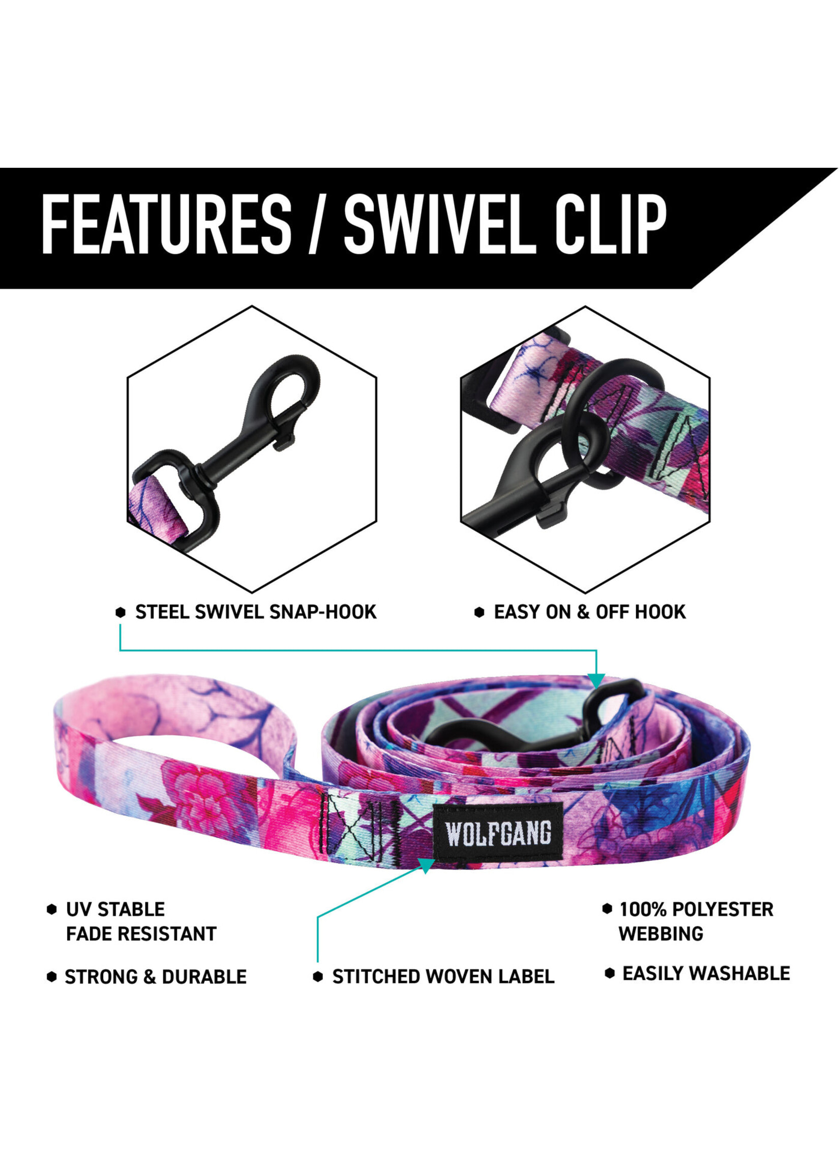 Wolfgang DayDream 1/4 Leash 6ft