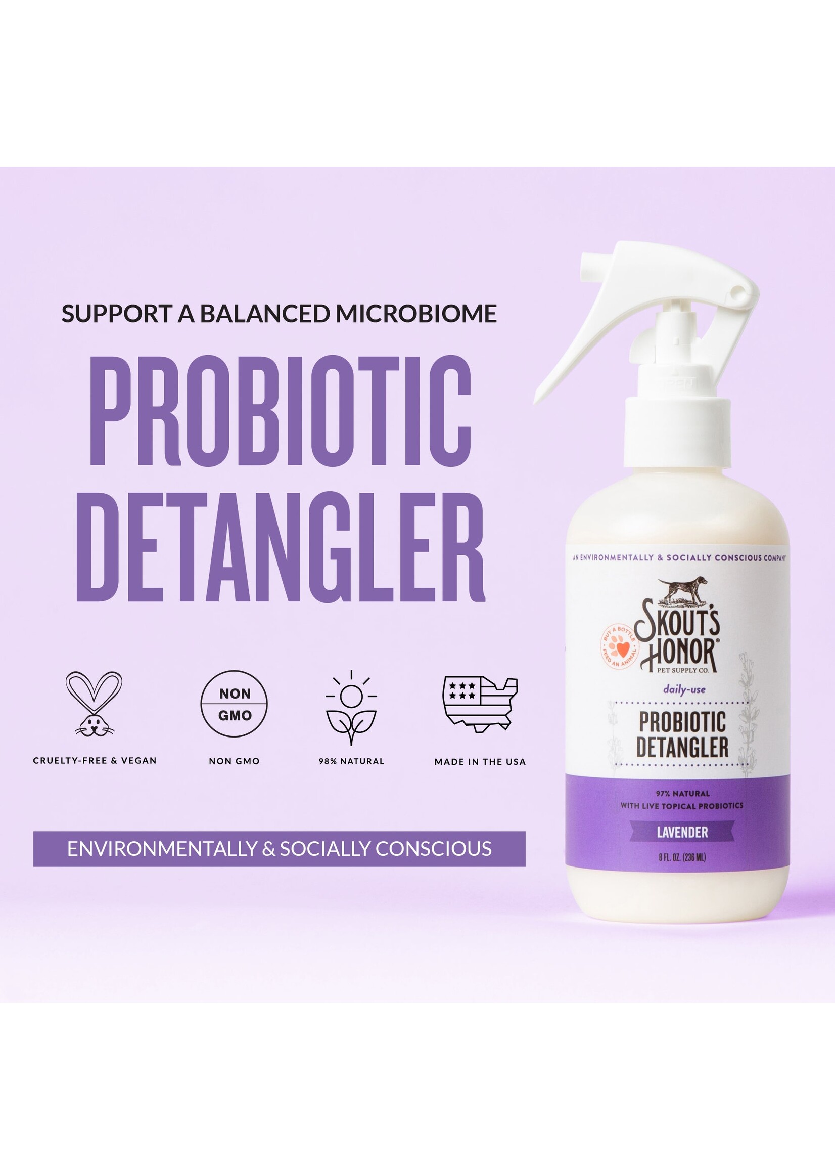 Skout’s Honor Probiotic Detangler (Lavender)