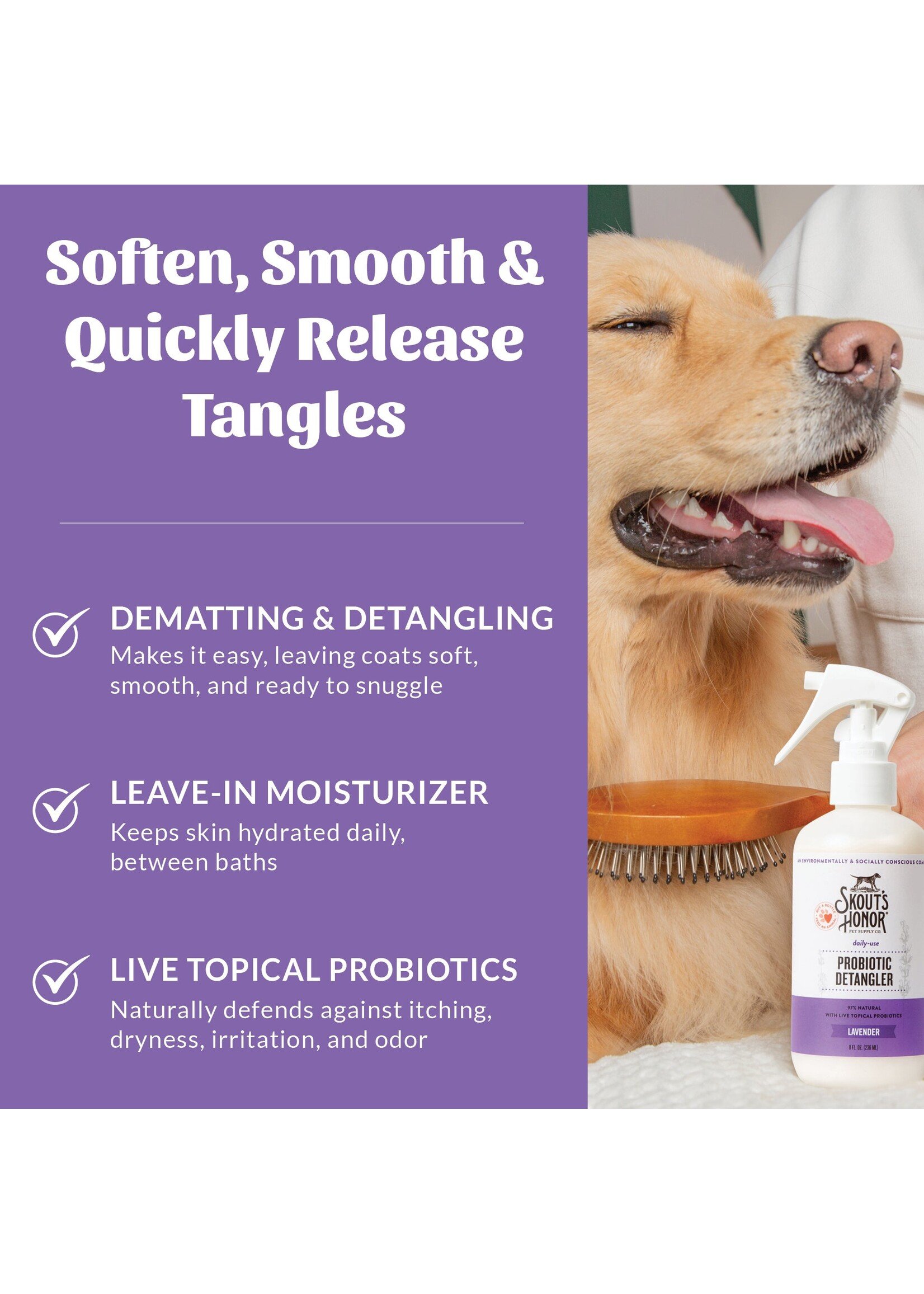 Skout’s Honor Probiotic Detangler (Lavender)