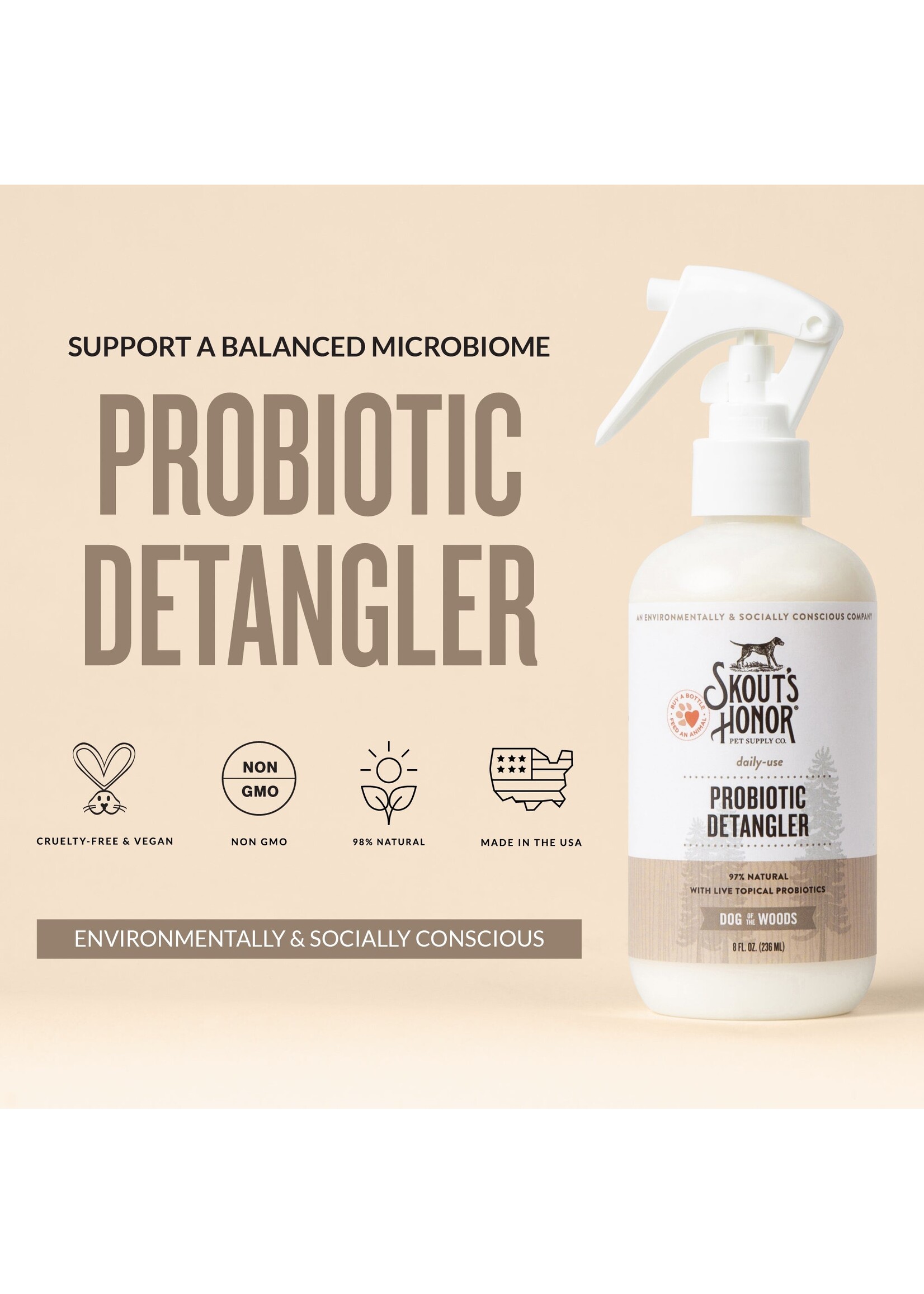 Skout’s Honor Probiotic Detangler (Unscented)