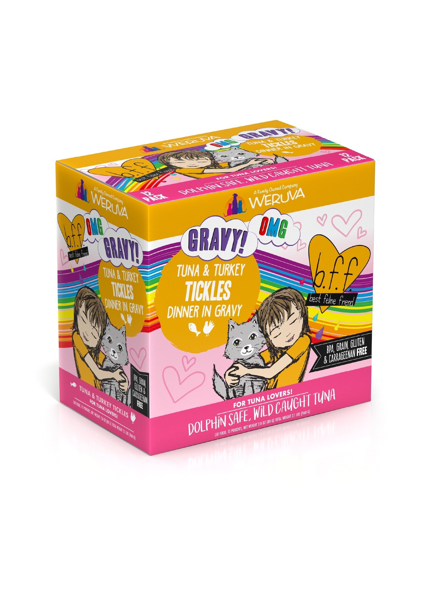 Weruva Canned Cat Food 3oz Tickles (Tuna/Turkey)