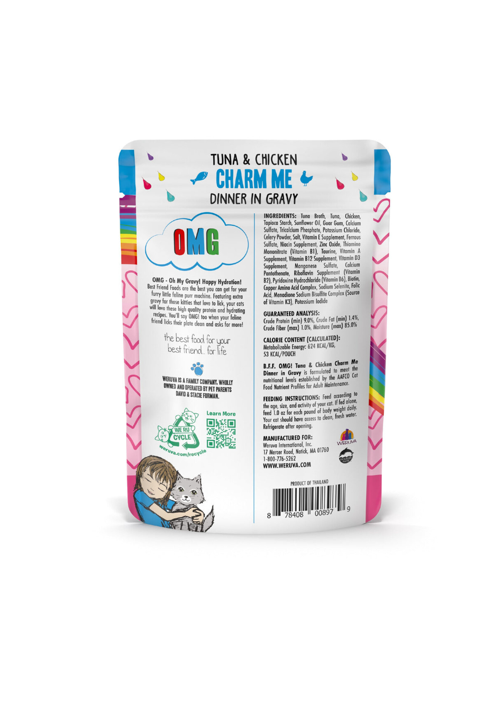 Weruva Cat OMG Charm Me Tuna/Chkn 3 oz