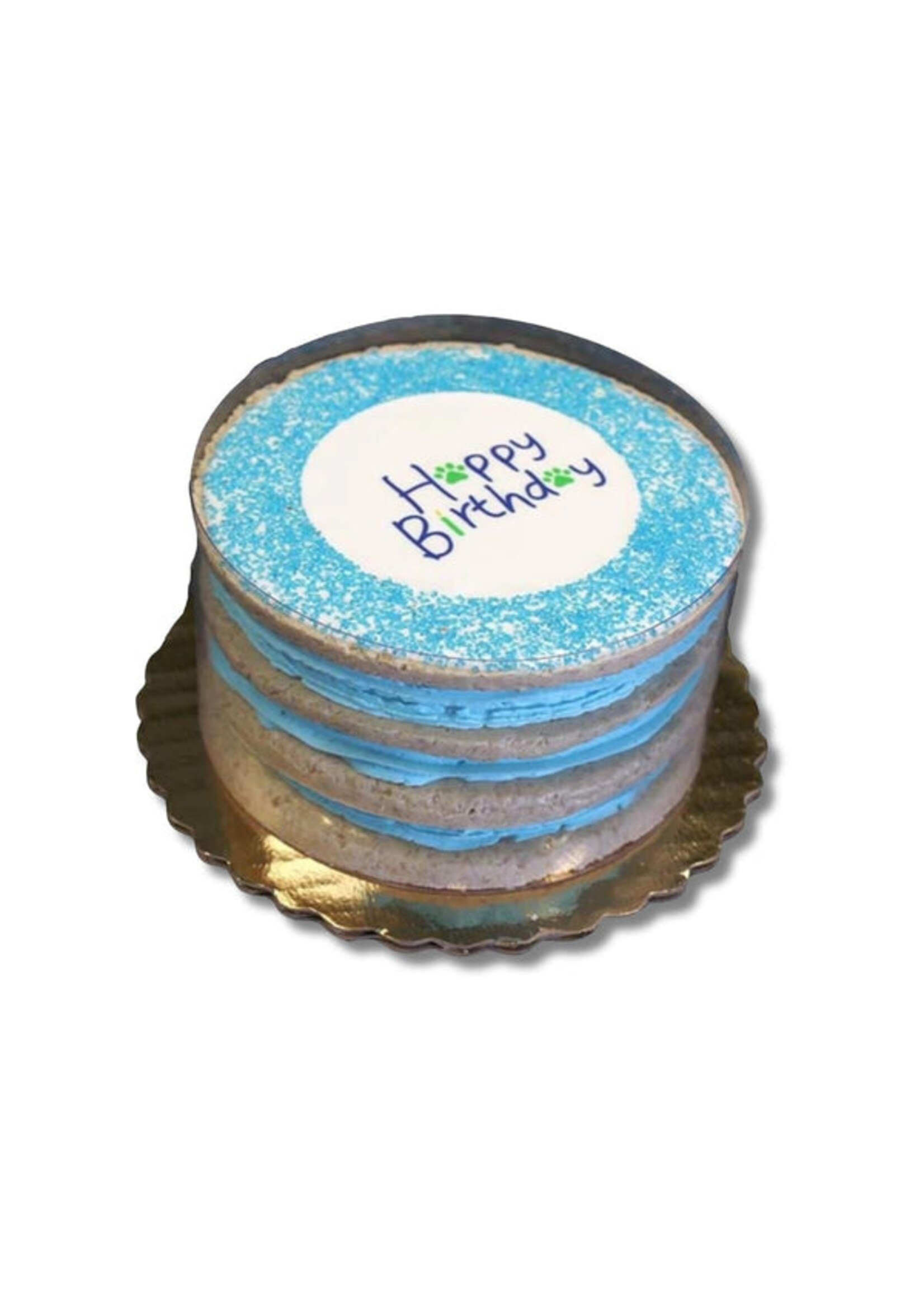 PP Layered Blue Birthday Cake (82102)