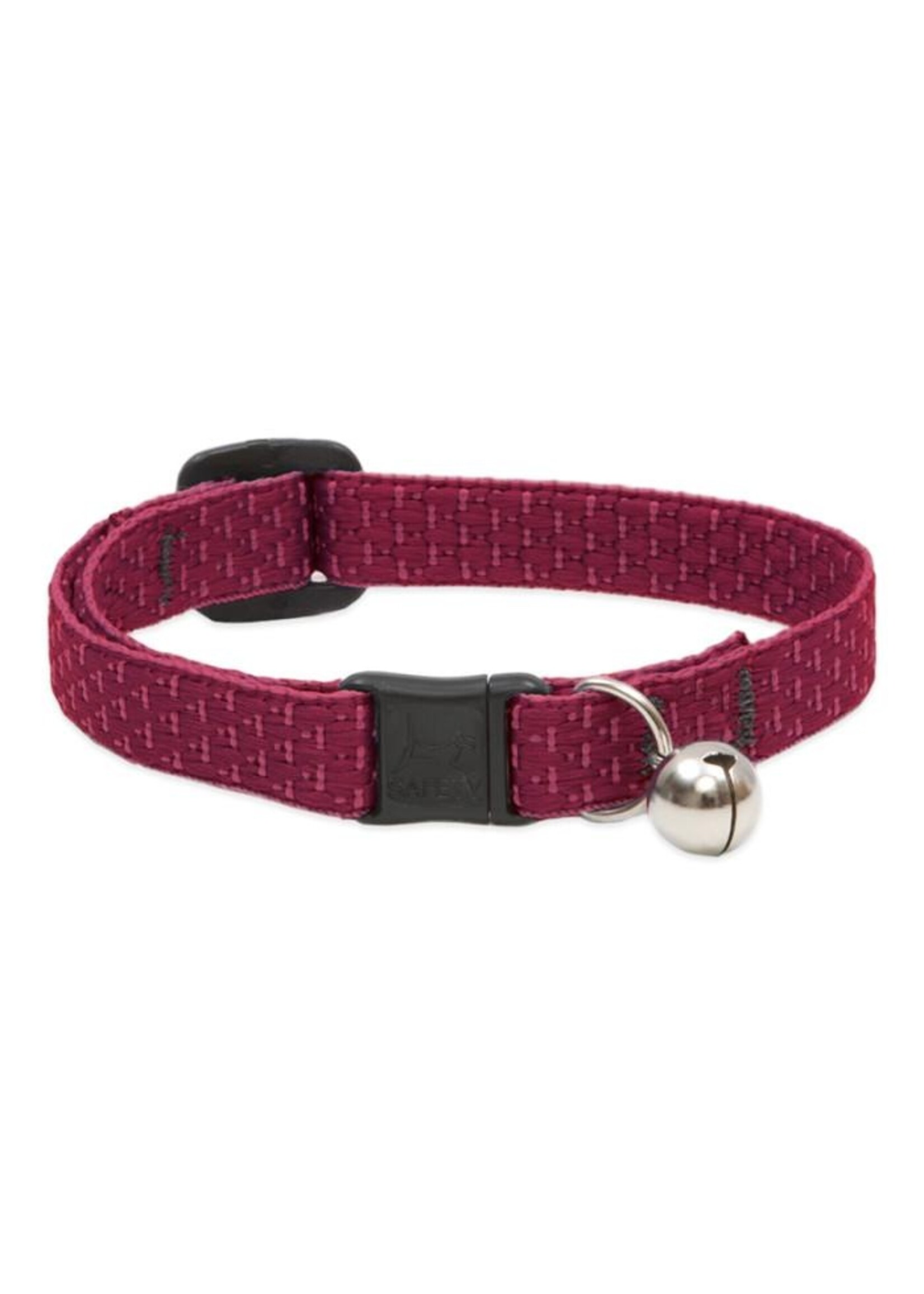 Lupine Eco Safety Cat Collar w Bell Berry 1/2” (8”-12”)