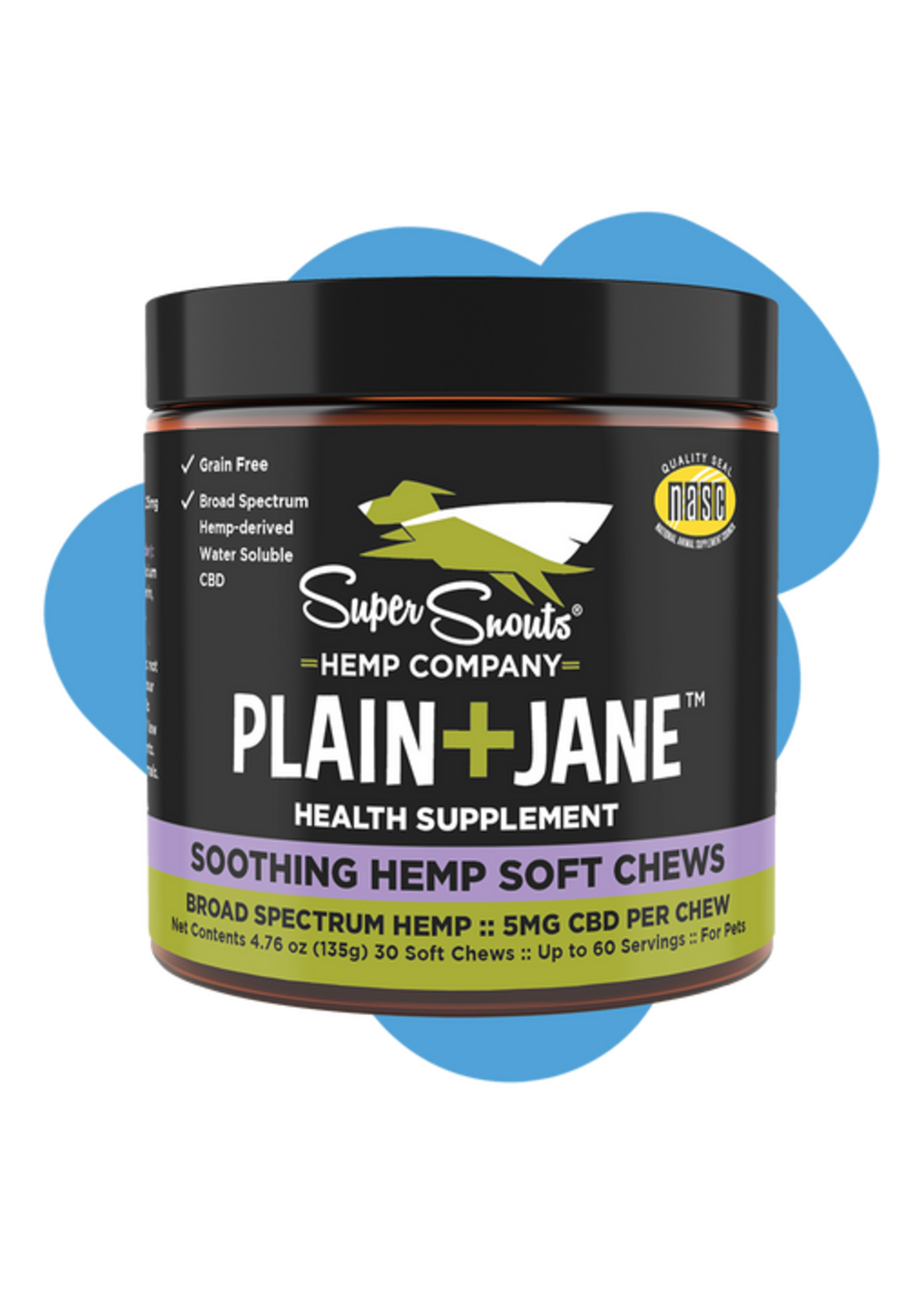 Super Snouts Plain+Jane Hemp Chews 30ct