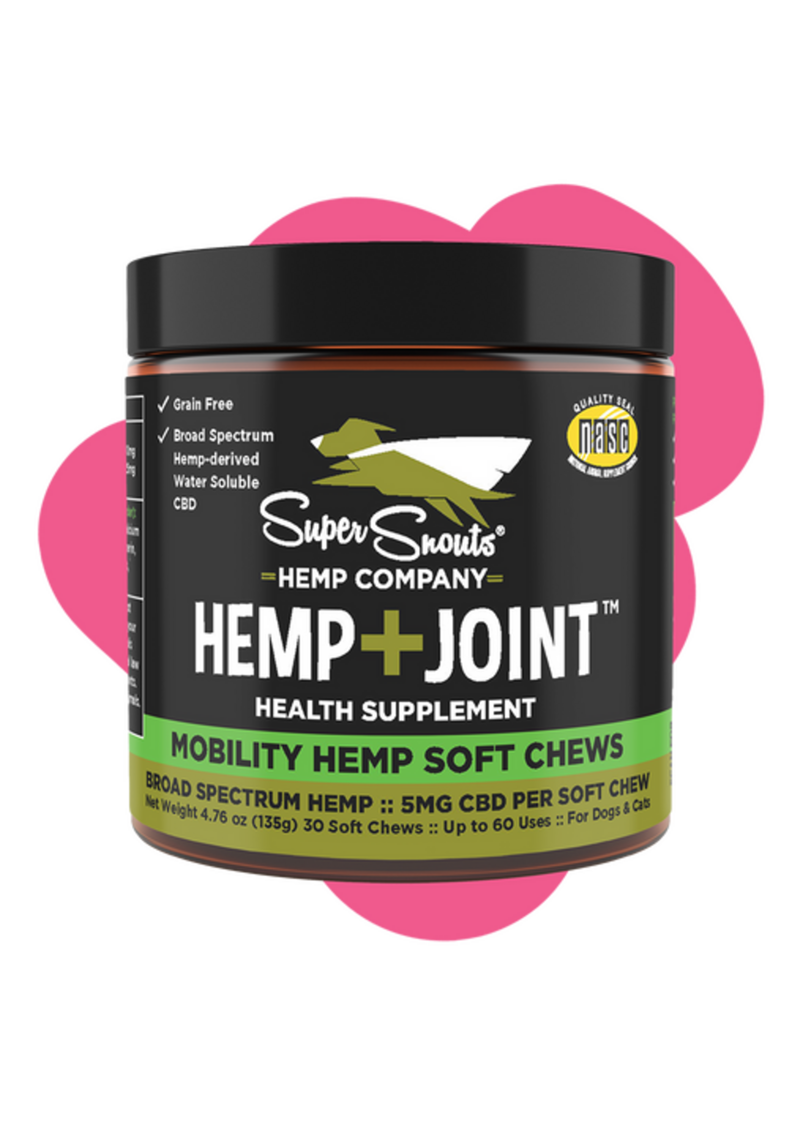 Super Snouts Hemp+Joint Hemp Chews Tube 6ct