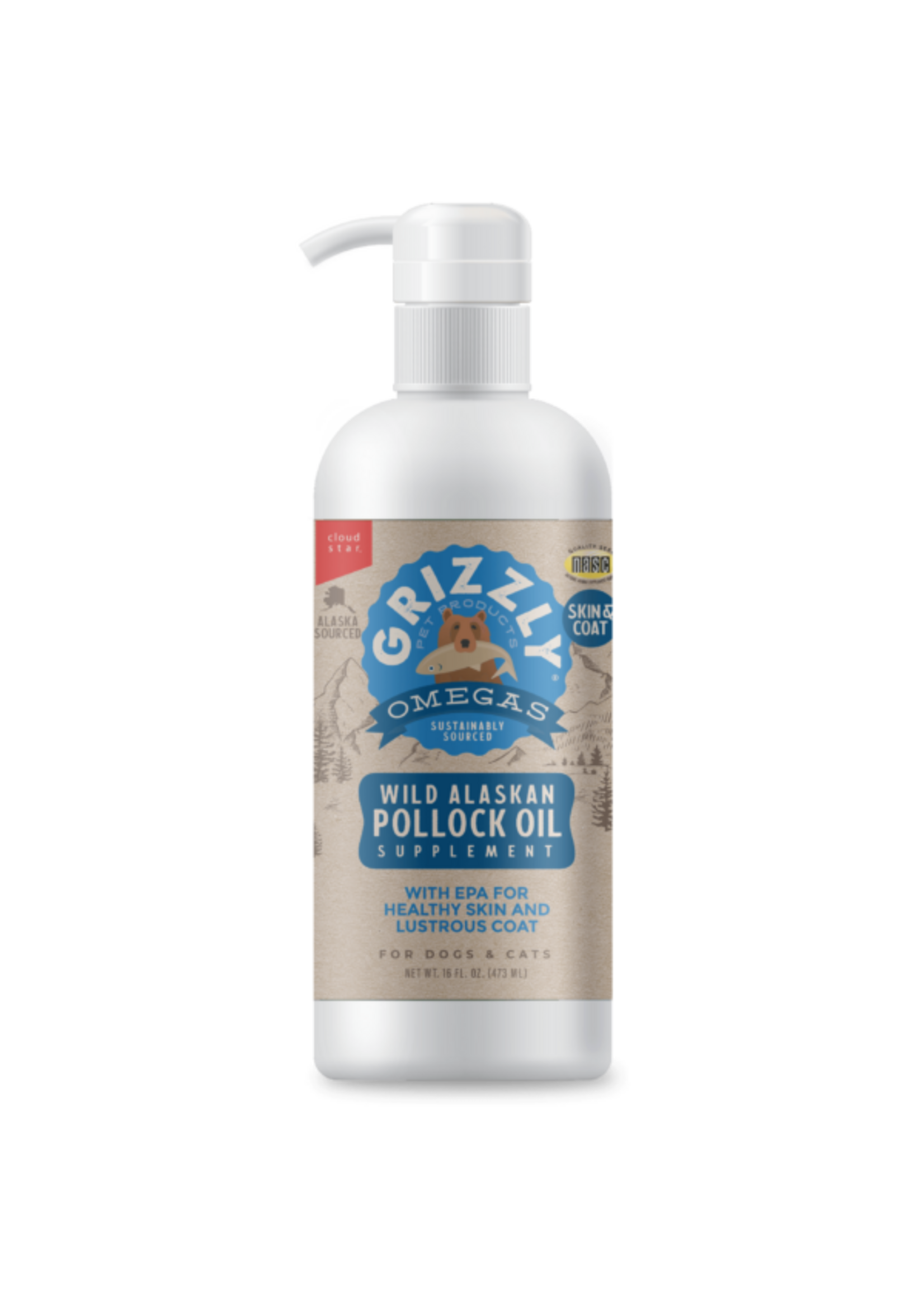 Grizzly Pollock Oil 16 oz