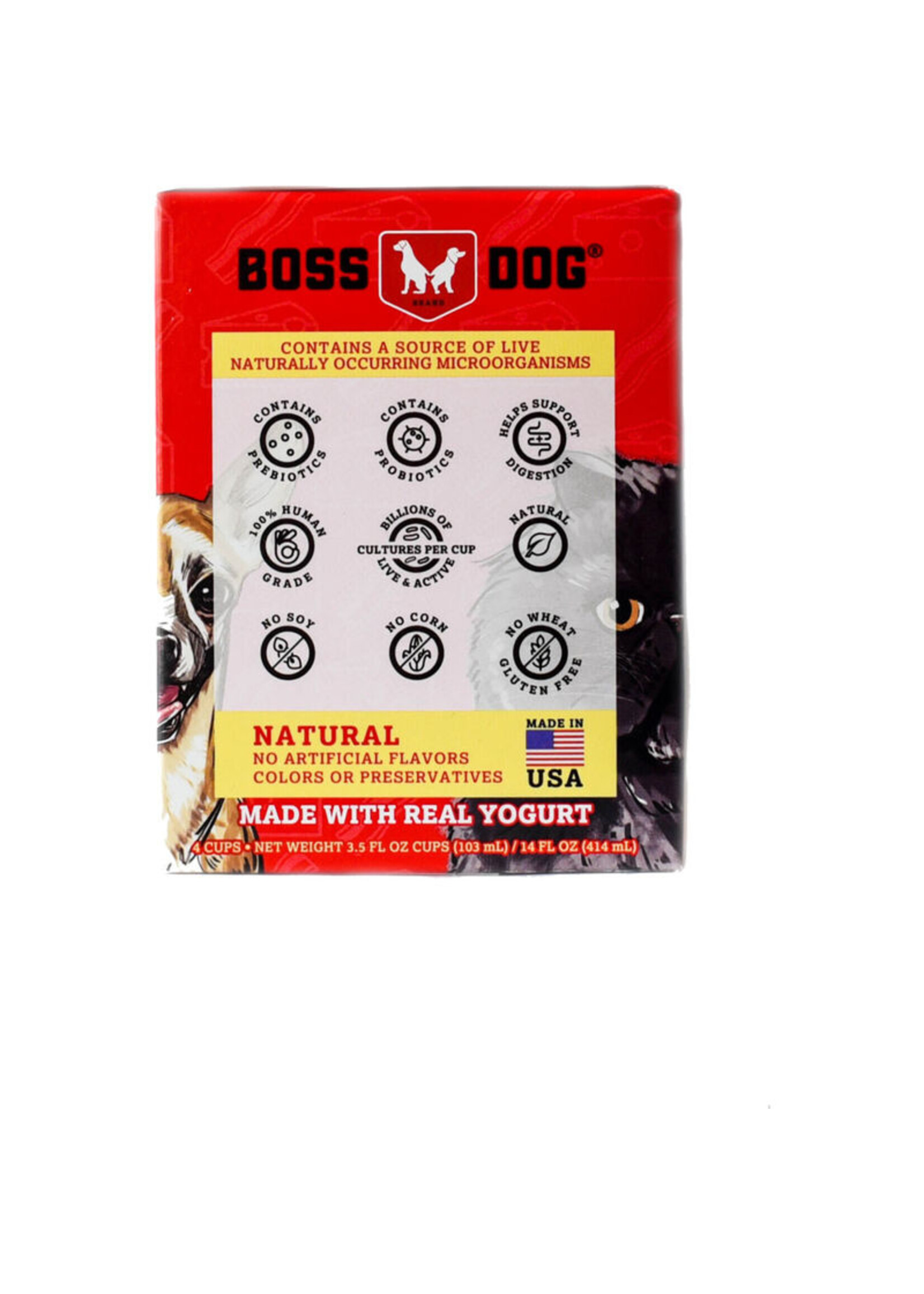 Boss Dog Frozen Yogurt Cup 4 ct. (Cheddar & Bacon)