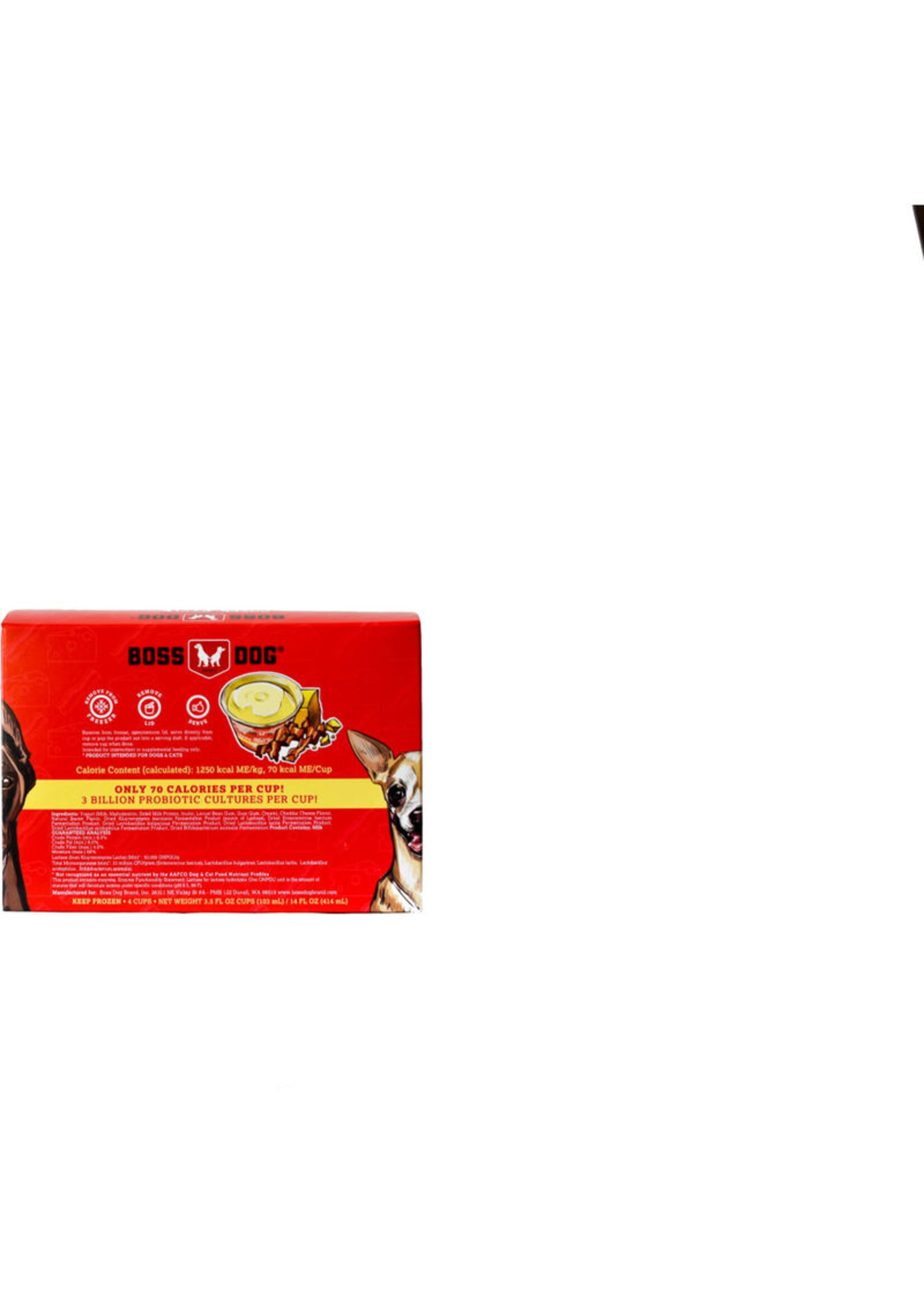 Boss Dog Frozen Yogurt Cup 4 ct. (Cheddar & Bacon)
