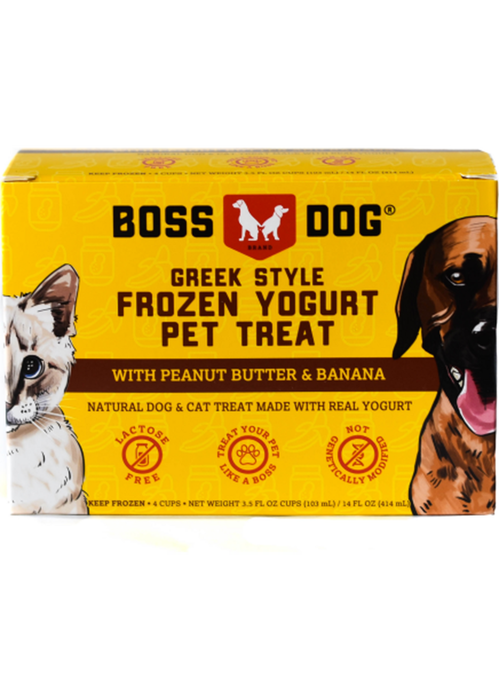 Boss Dog Frozen Yogurt Cup 4 ct. (PB & Banana)