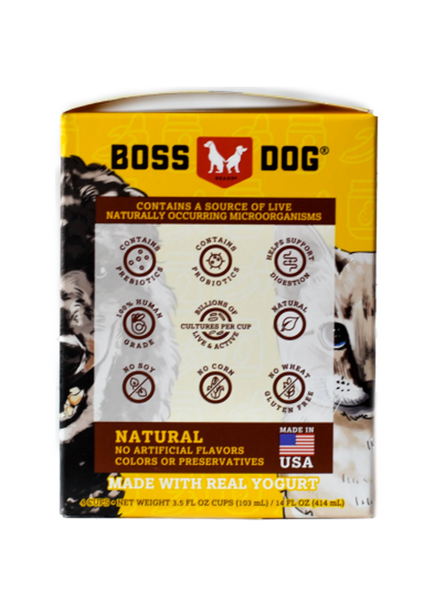 Boss Dog Frozen Yogurt Cup 4 ct. (PB & Banana)