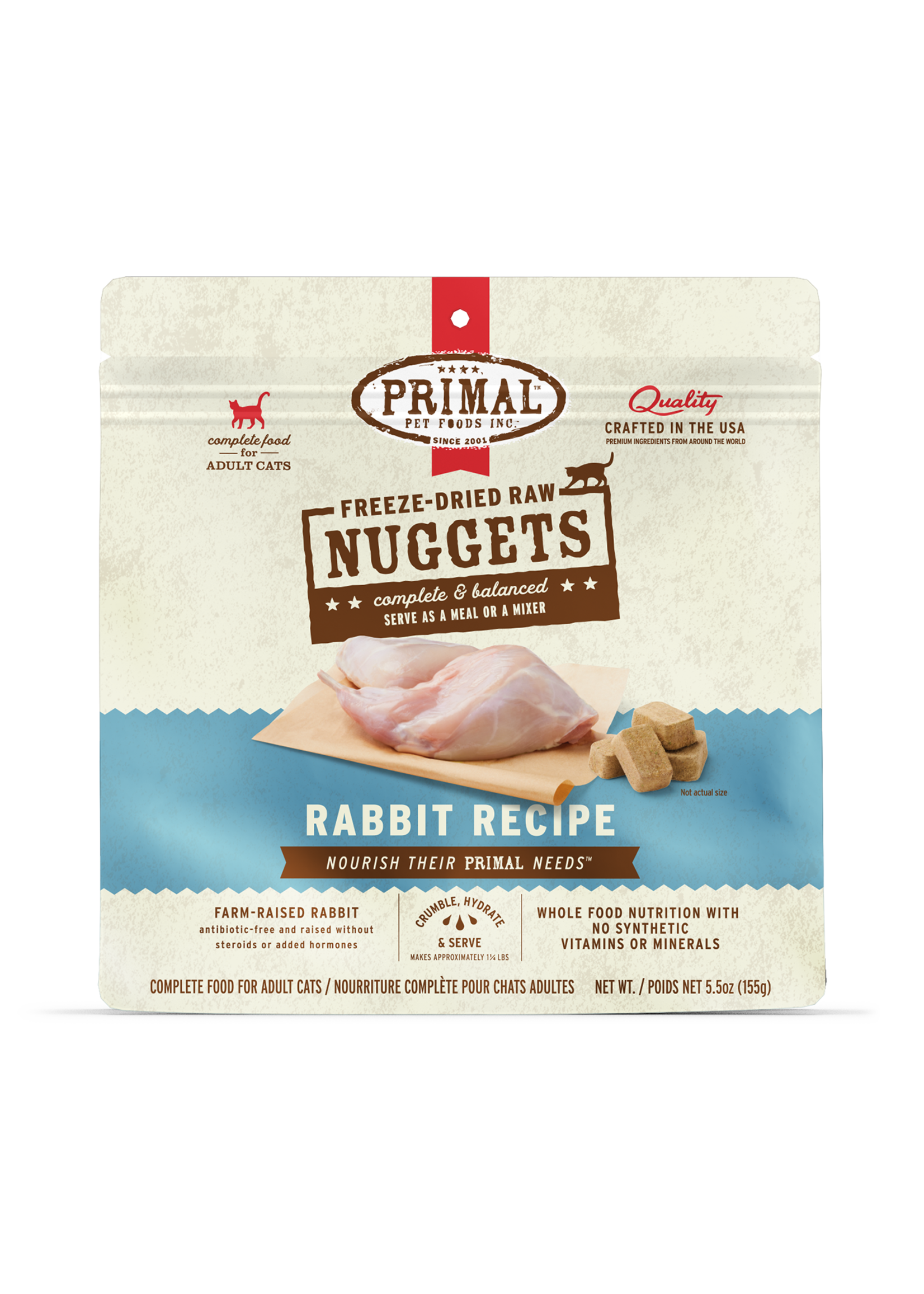 Primal Freeze Dried Rabbit 5.5oz