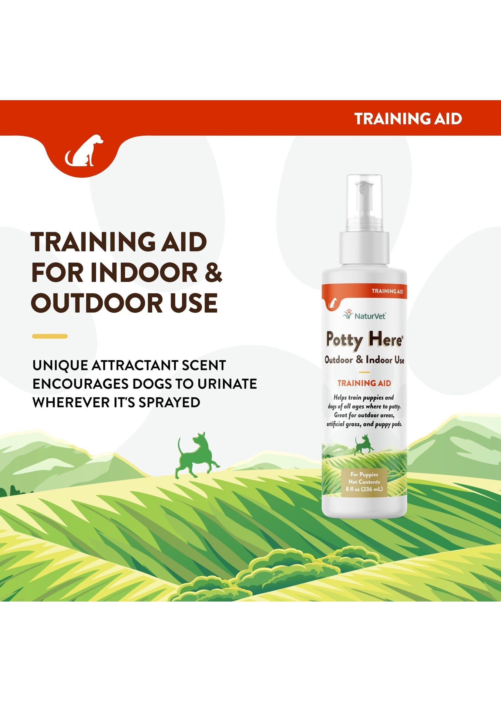 NaturVet Potty Here 8 oz