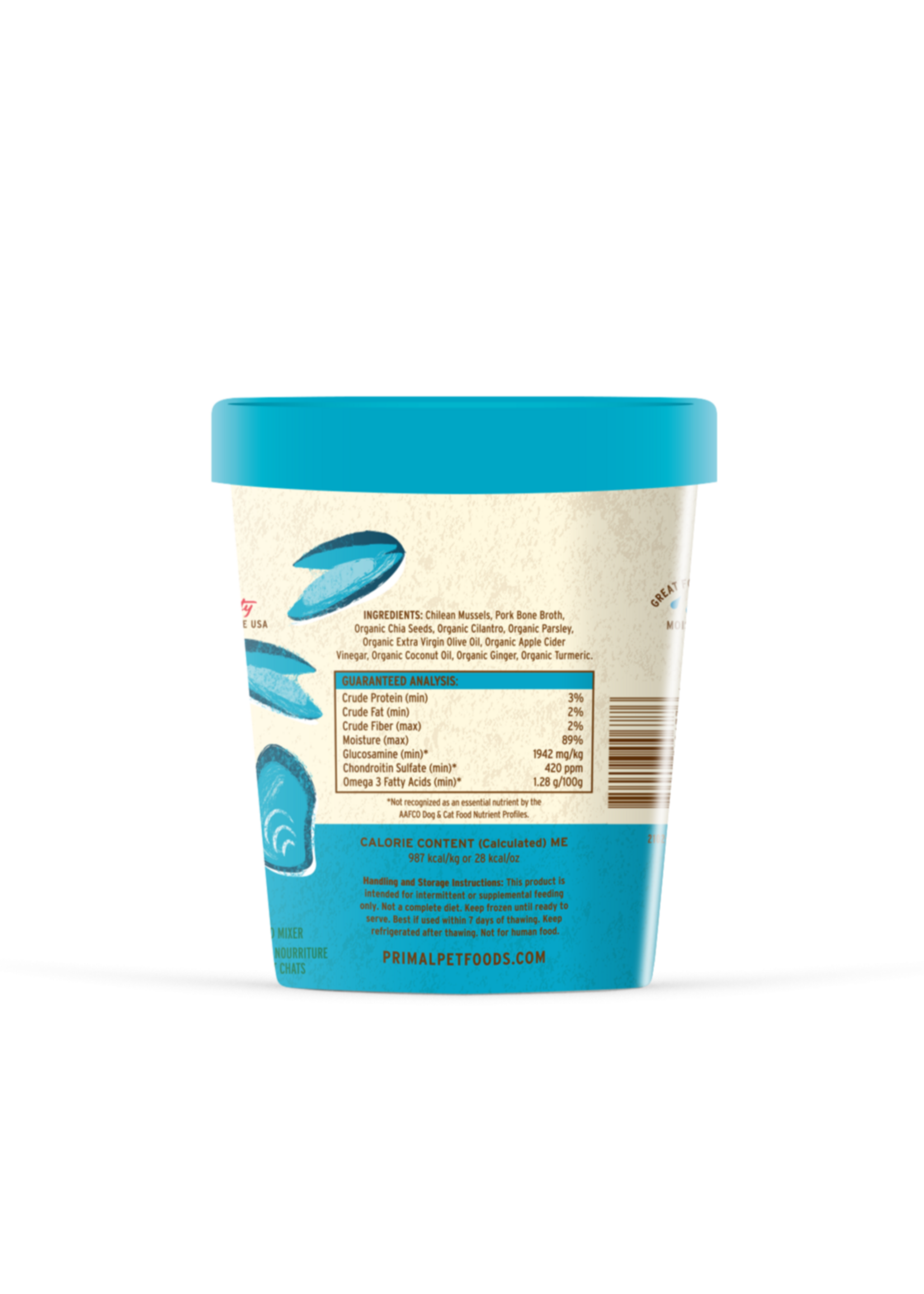 Primal Fresh Topper Omega Mussels 32oz