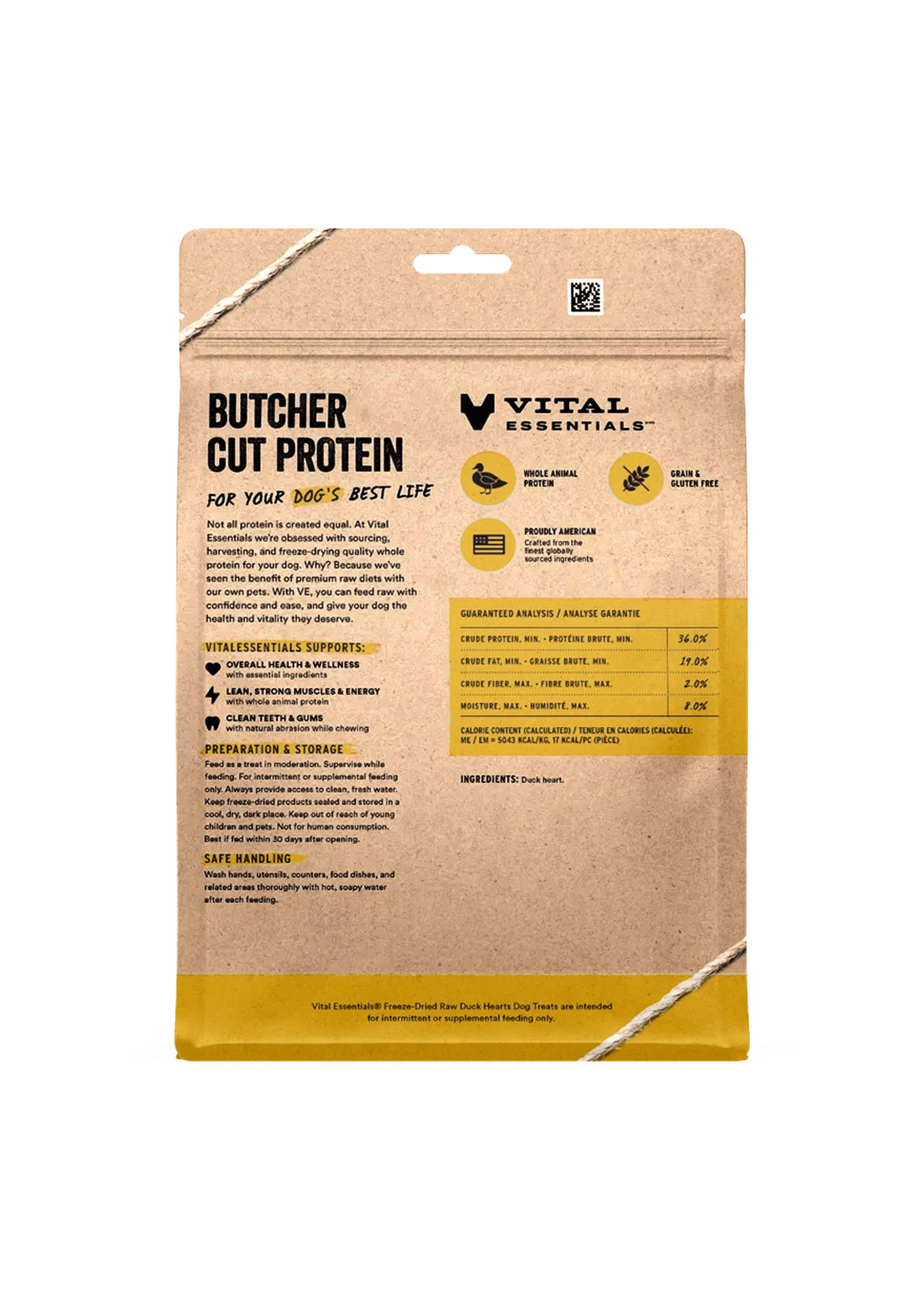 VE Freeze-Dried Duck Hearts