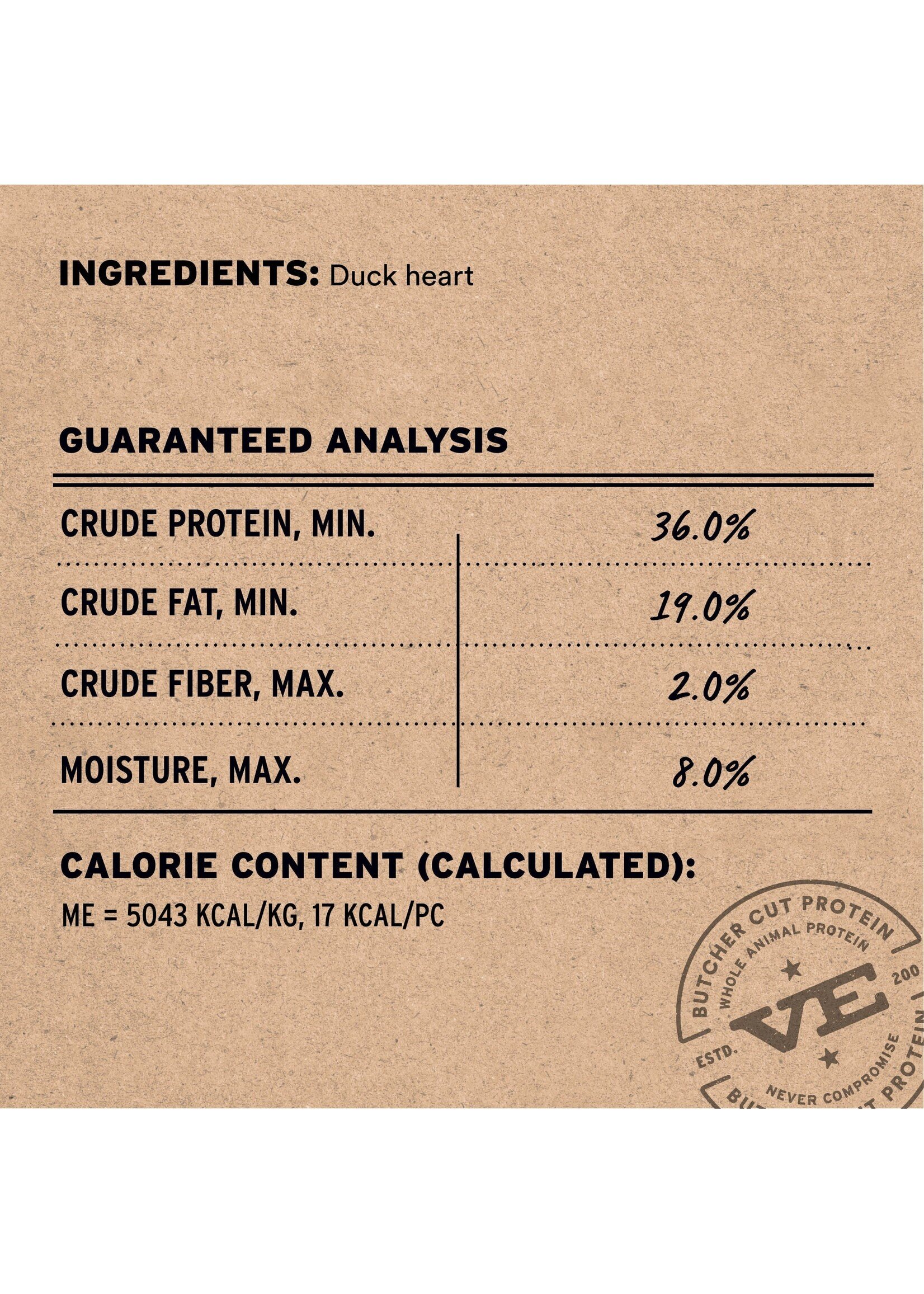 VE Freeze-Dried Duck Hearts