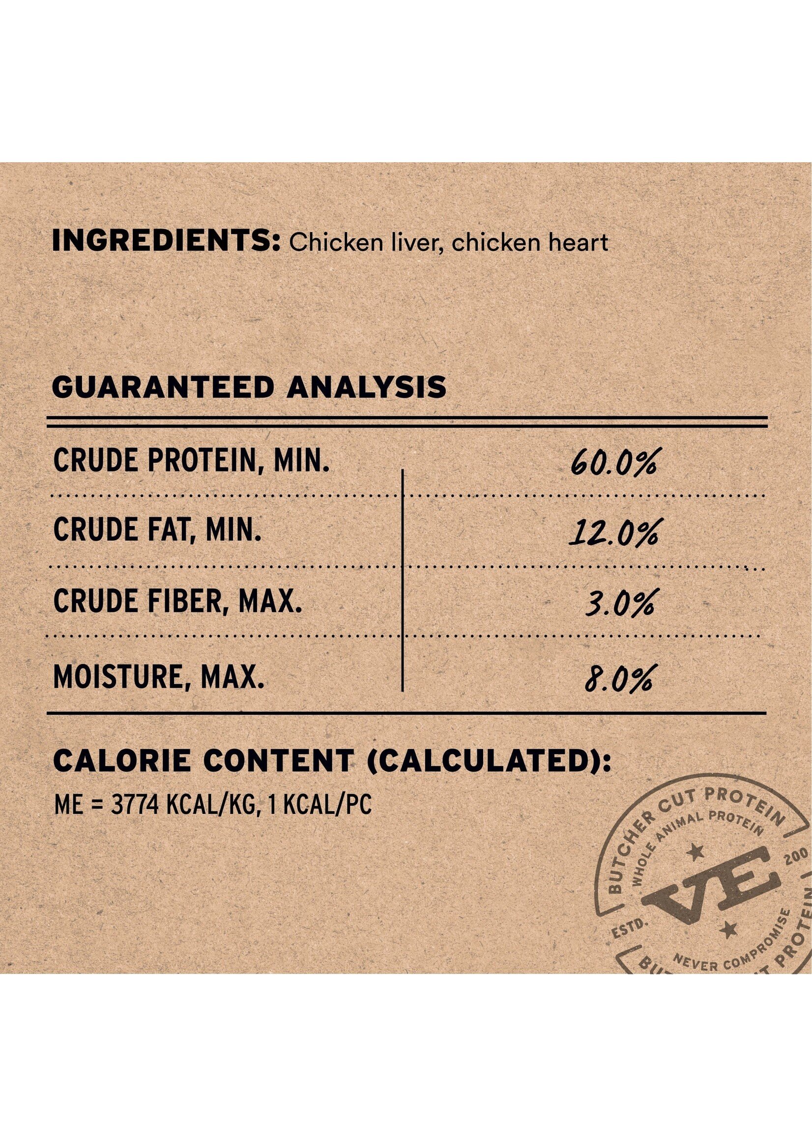 VE FD Chicken Giblets 1oz Cat Treats