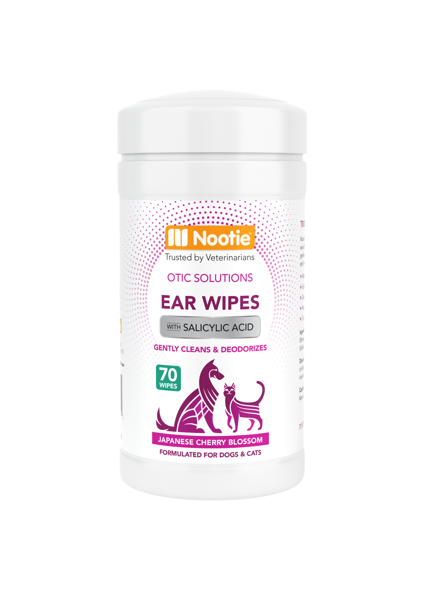 Nootie Ear Wipes Cherry Blossom 70 ct