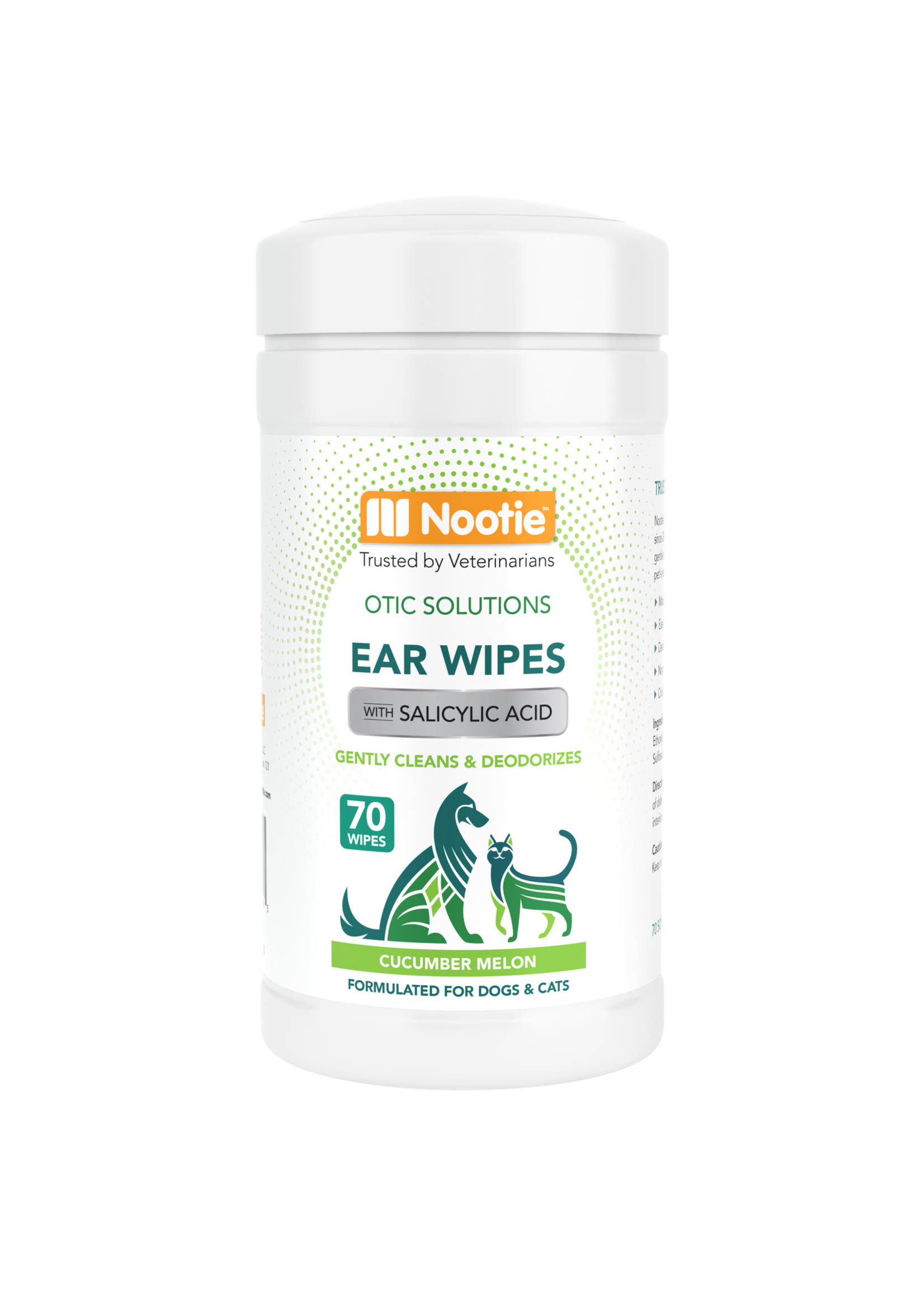 Nootie Ear Wipes Cucumber Melon 70 ct