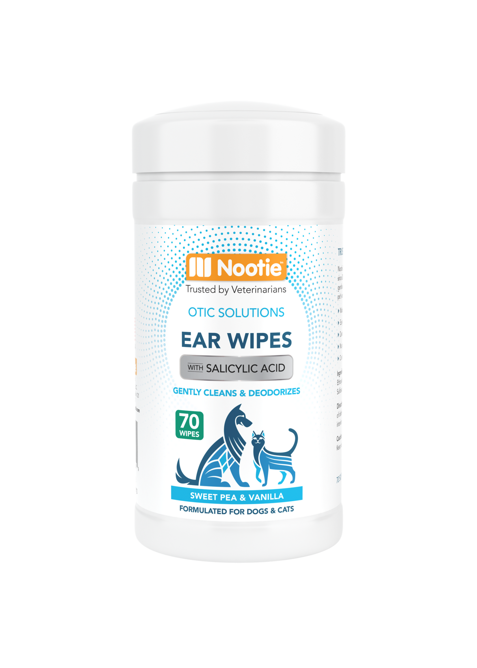 Nootie Ear Wipes Sweet Pea & Vanilla 70 ct