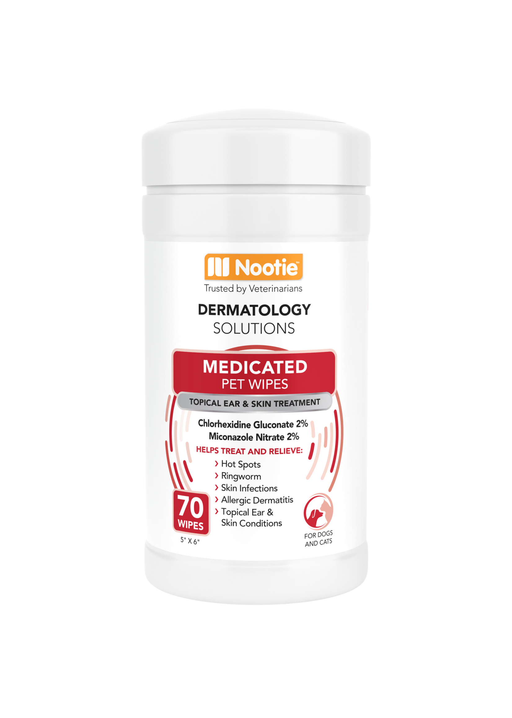 Nootie Antimicrobial Wipes 70 ct