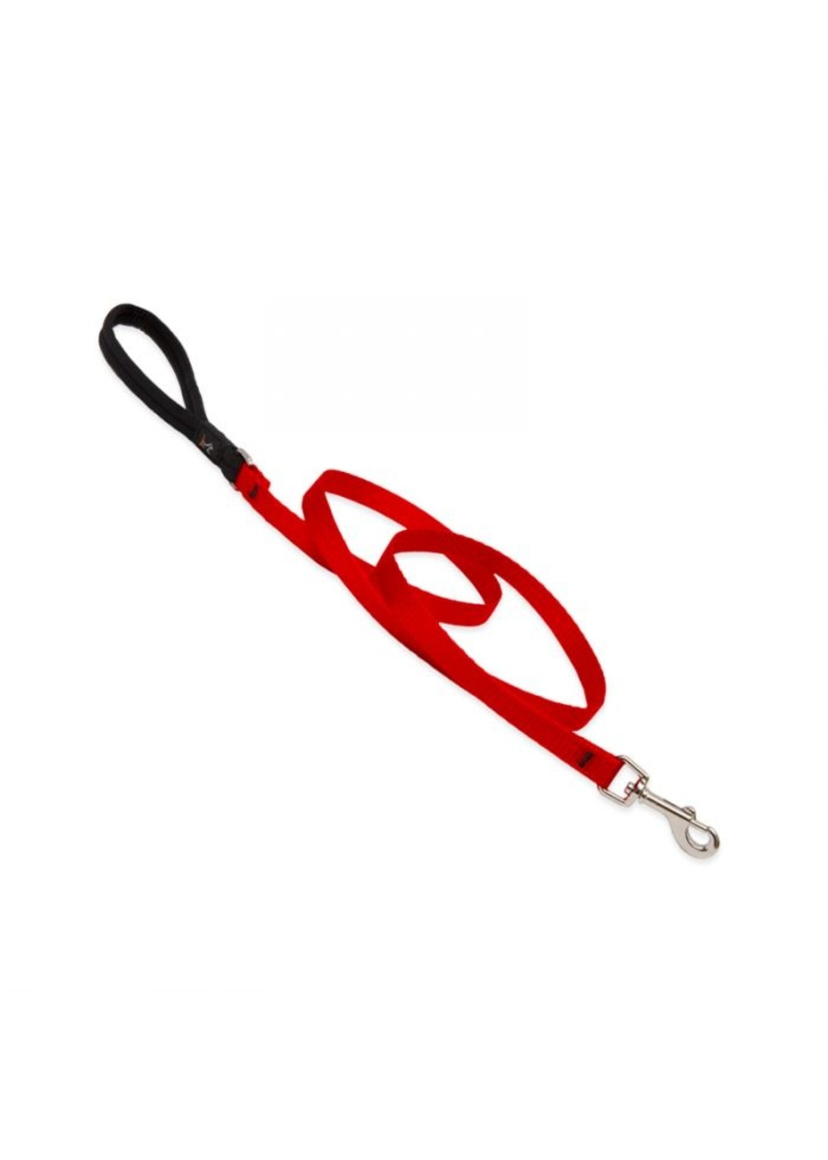 Lupine Basics leash red 6 foot 3/4”