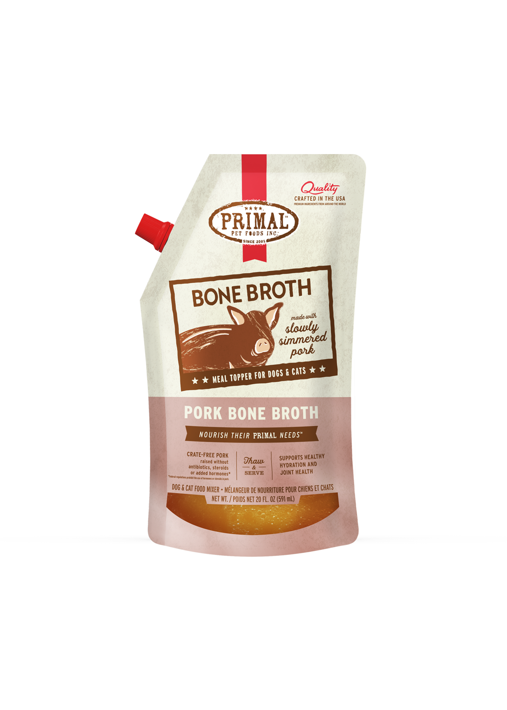 Primal Bone Broth 20oz (Pork)