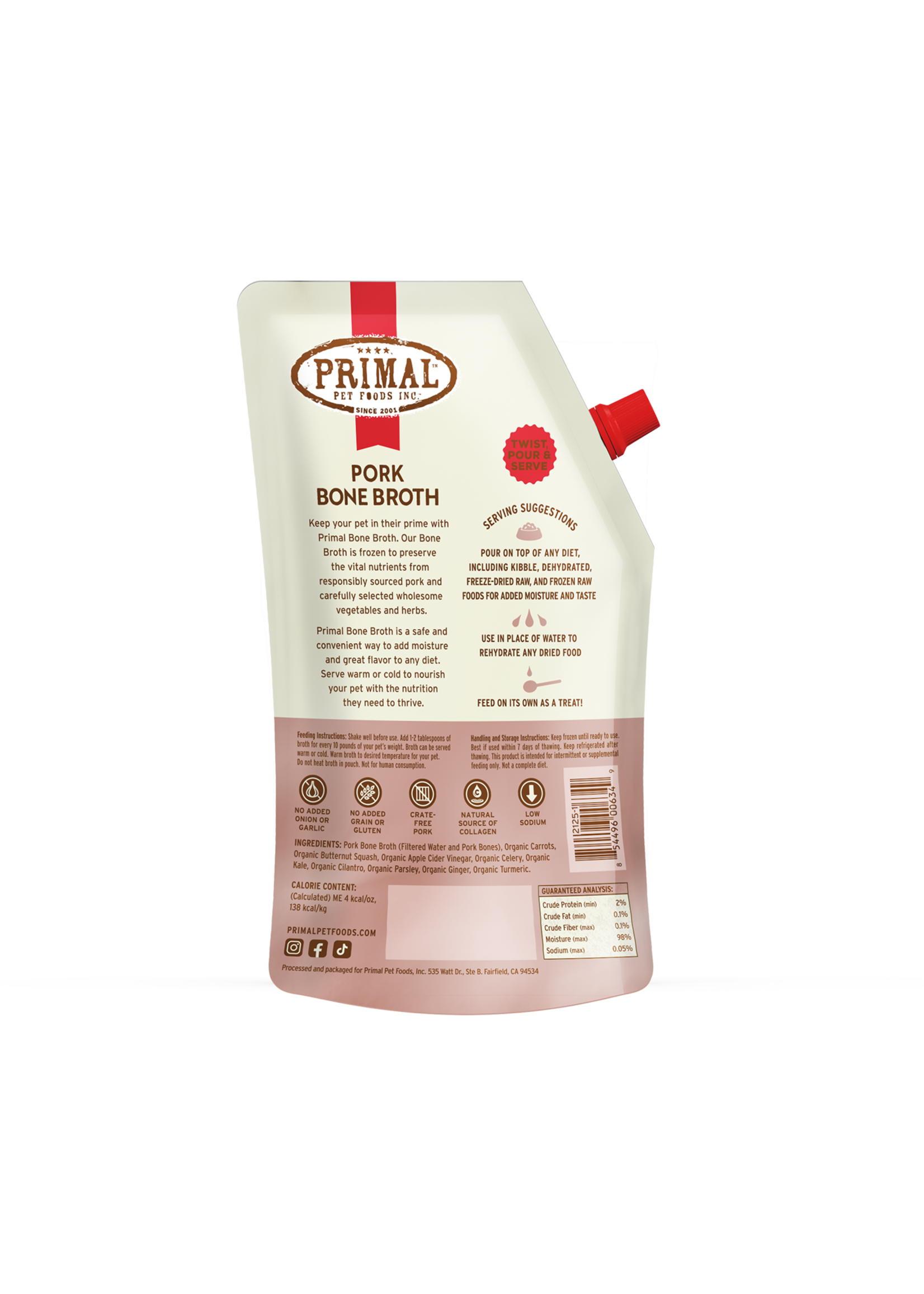 Primal Bone Broth 20oz (Pork)