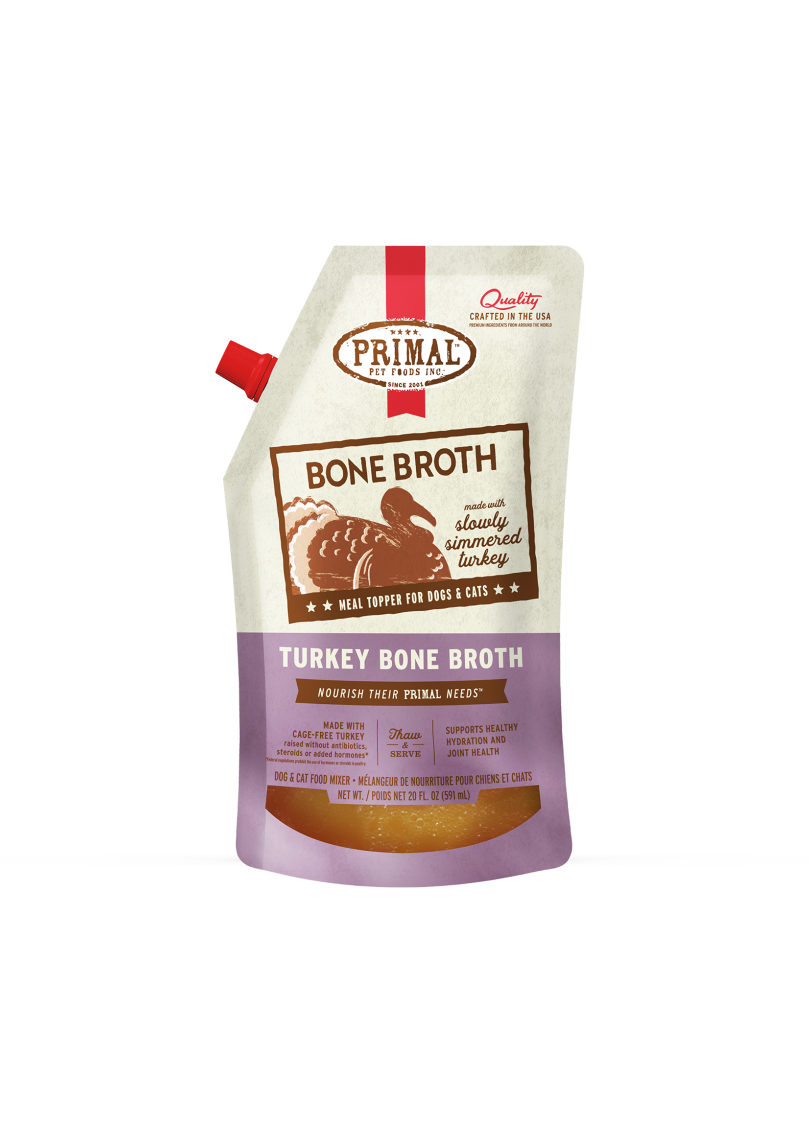 Primal Bone Broth 20oz (Turkey)
