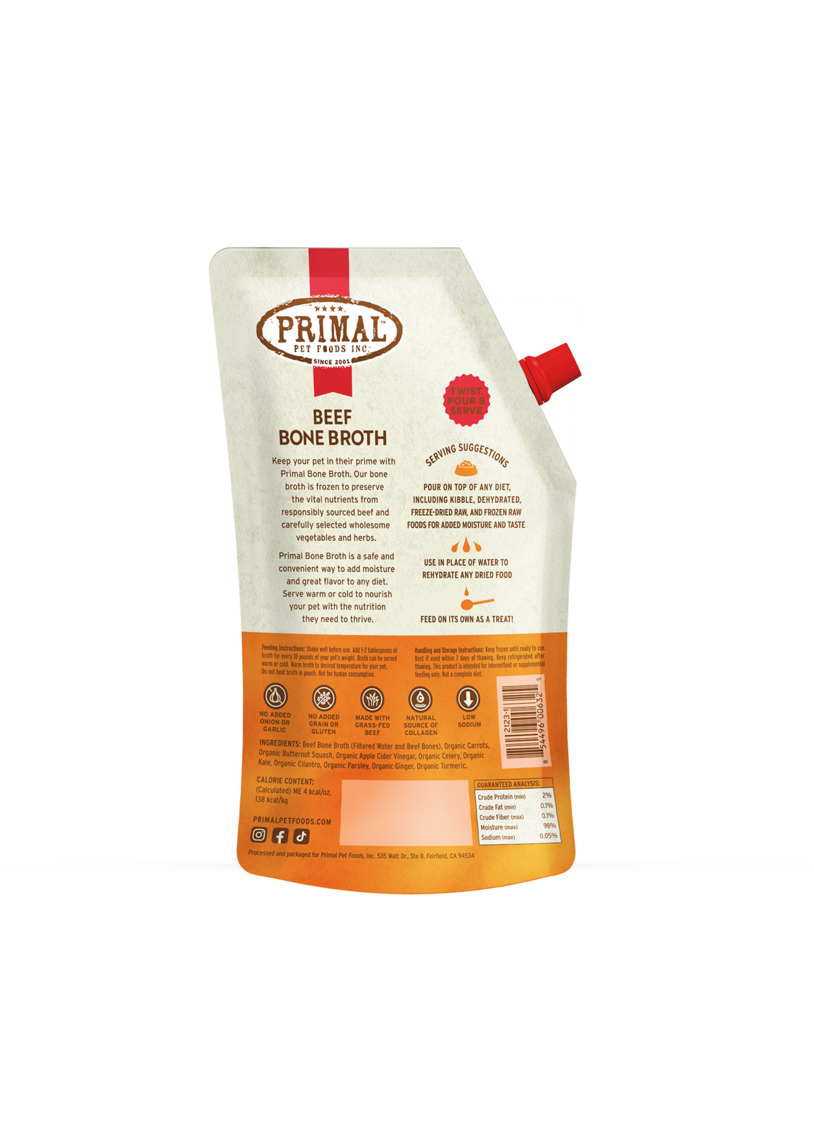 Primal Bone Broth 20oz (Beef)