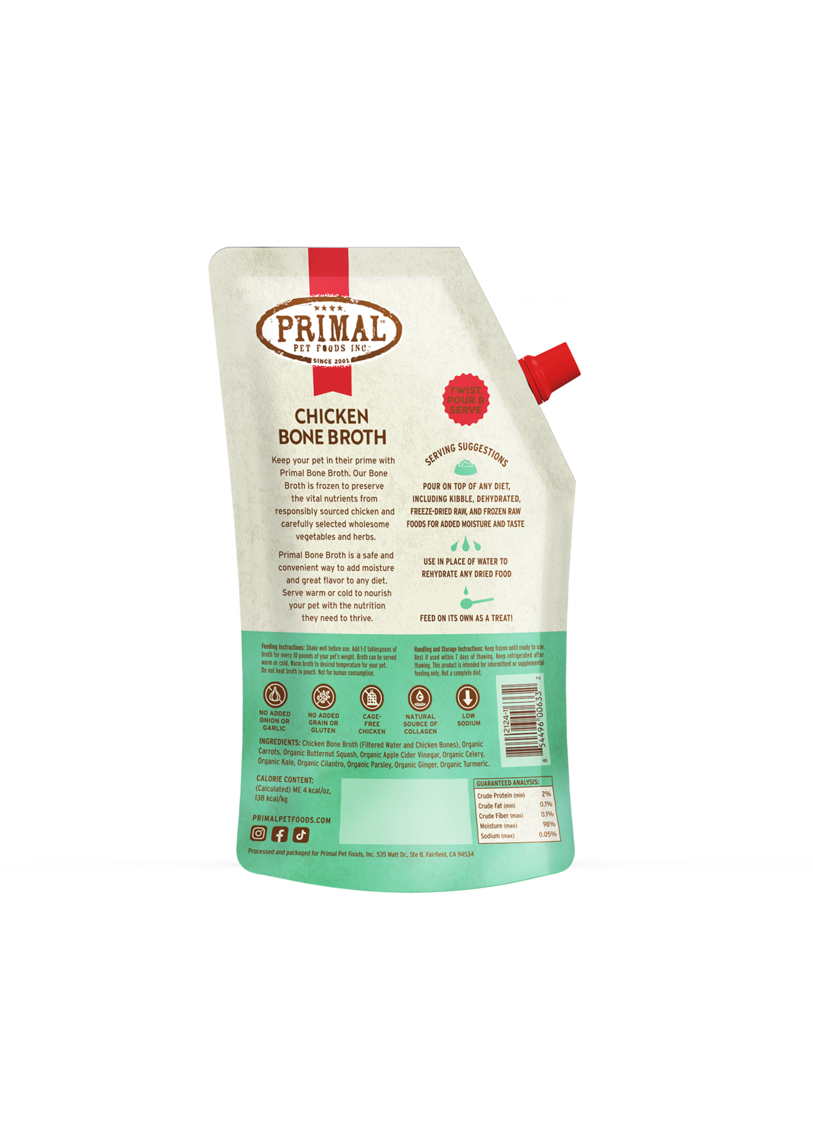Primal Bone Broth 20oz (Chicken)
