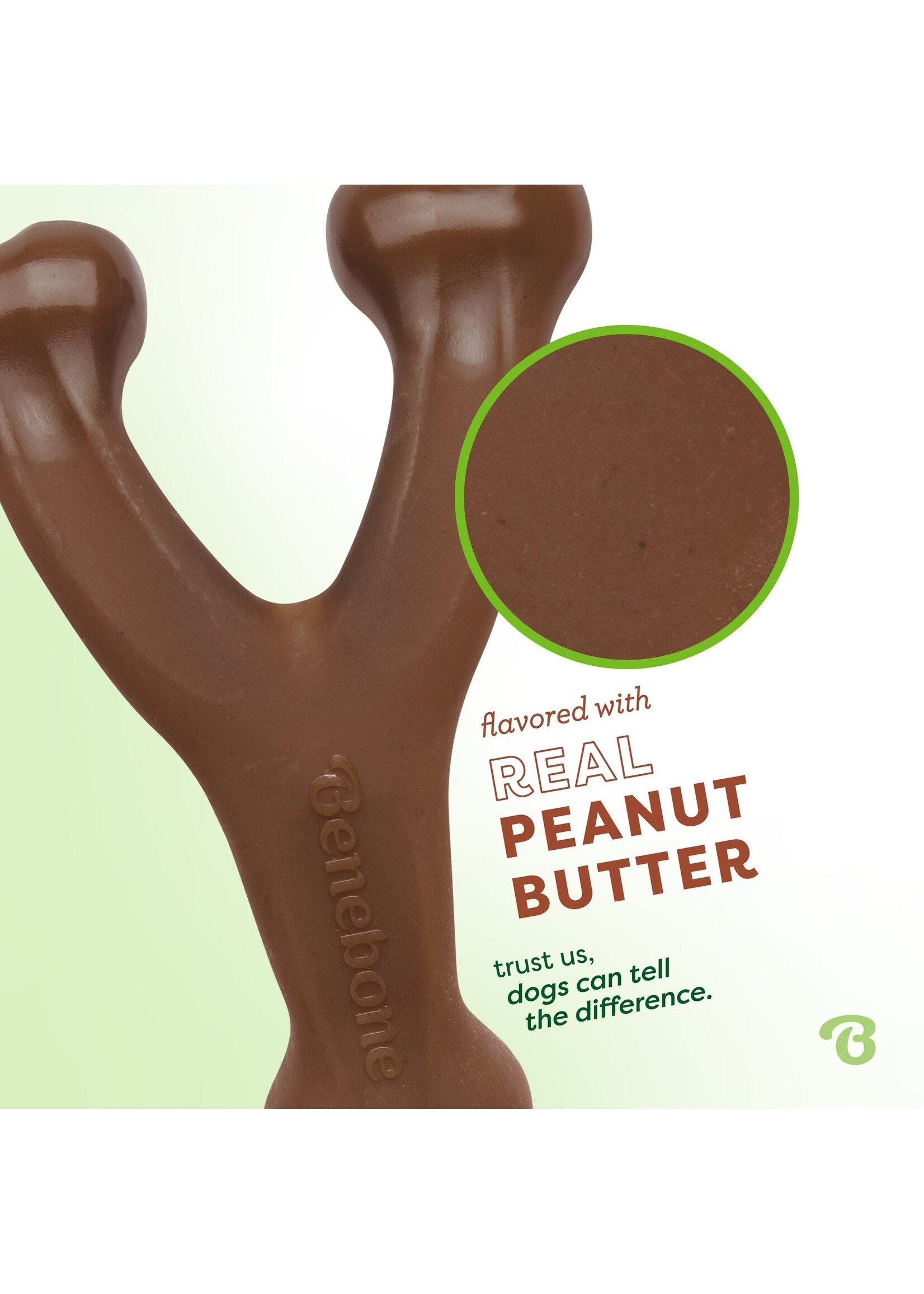 Benebone Wishbone Peanut Butter Lg