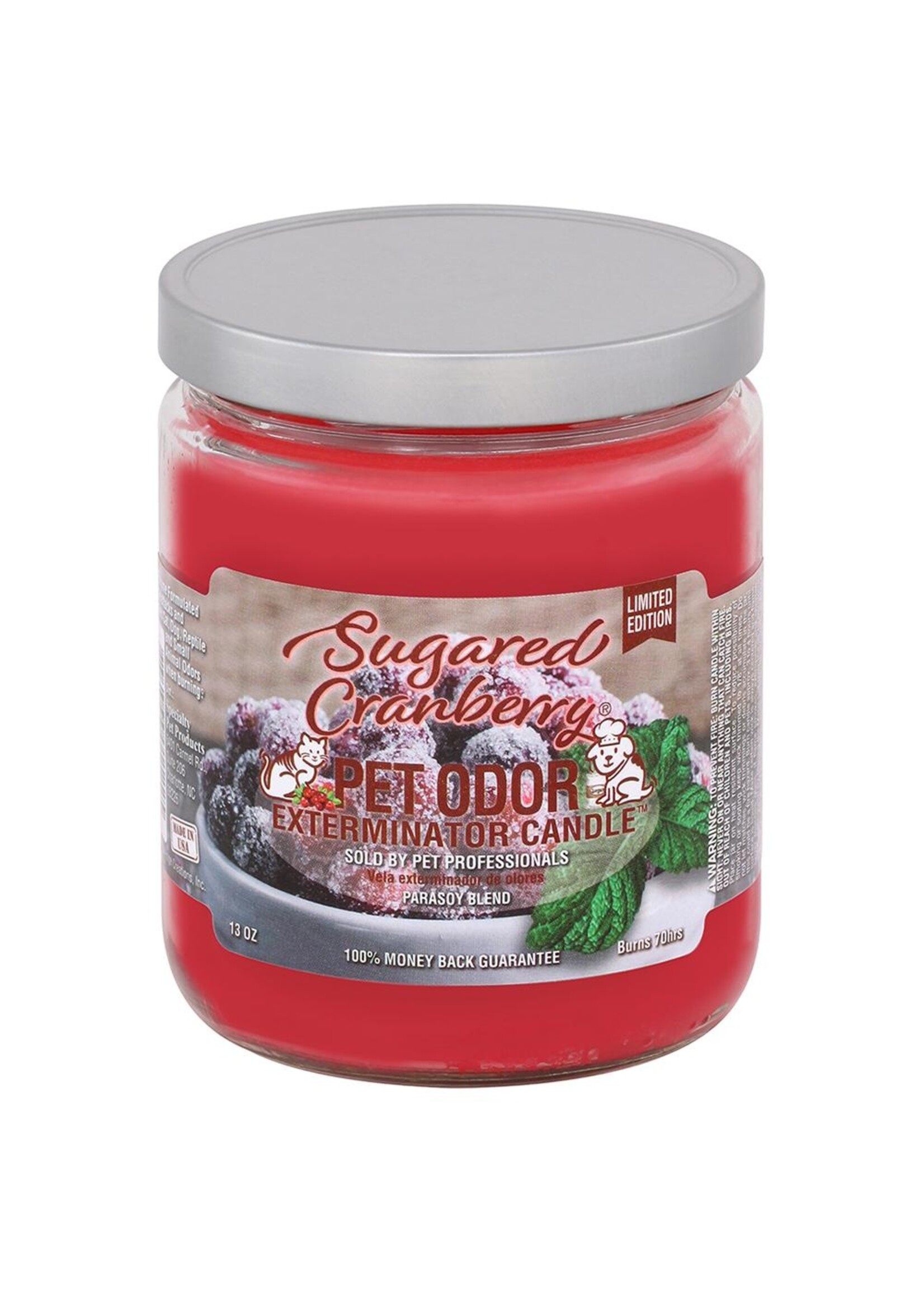 Pet Odor Exterminator Candle (Sugared Cranberry)