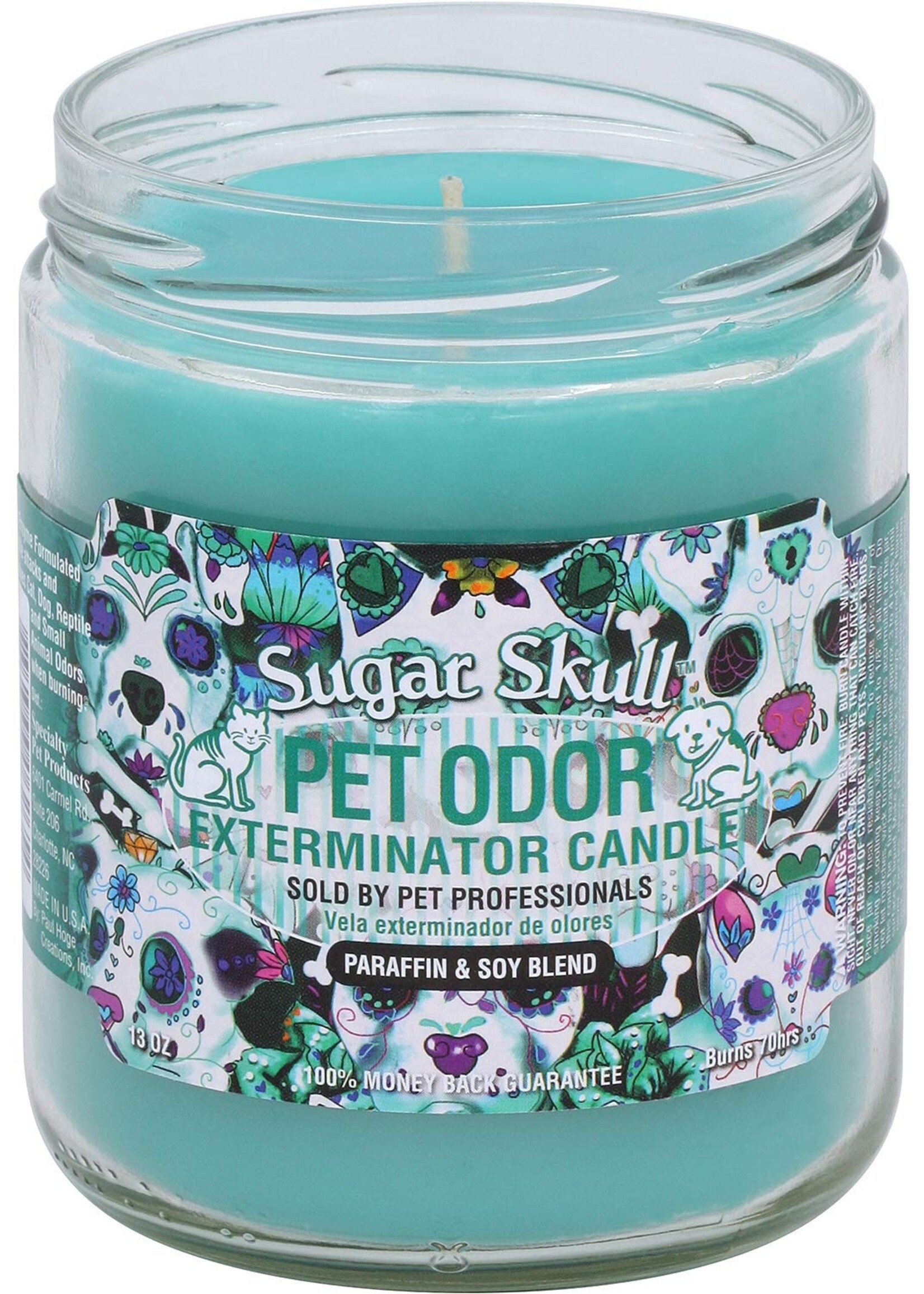 Pet Odor Exterminator Candle (Sugar Skull)