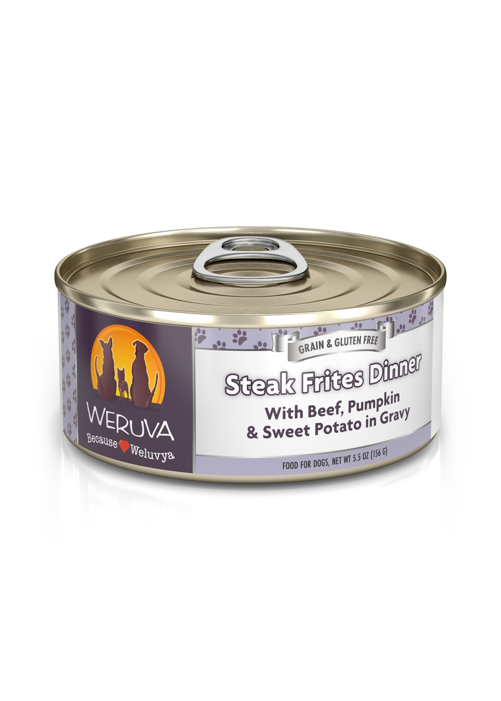 Weruva Canned Dog Food Steak Frites 5.5 oz