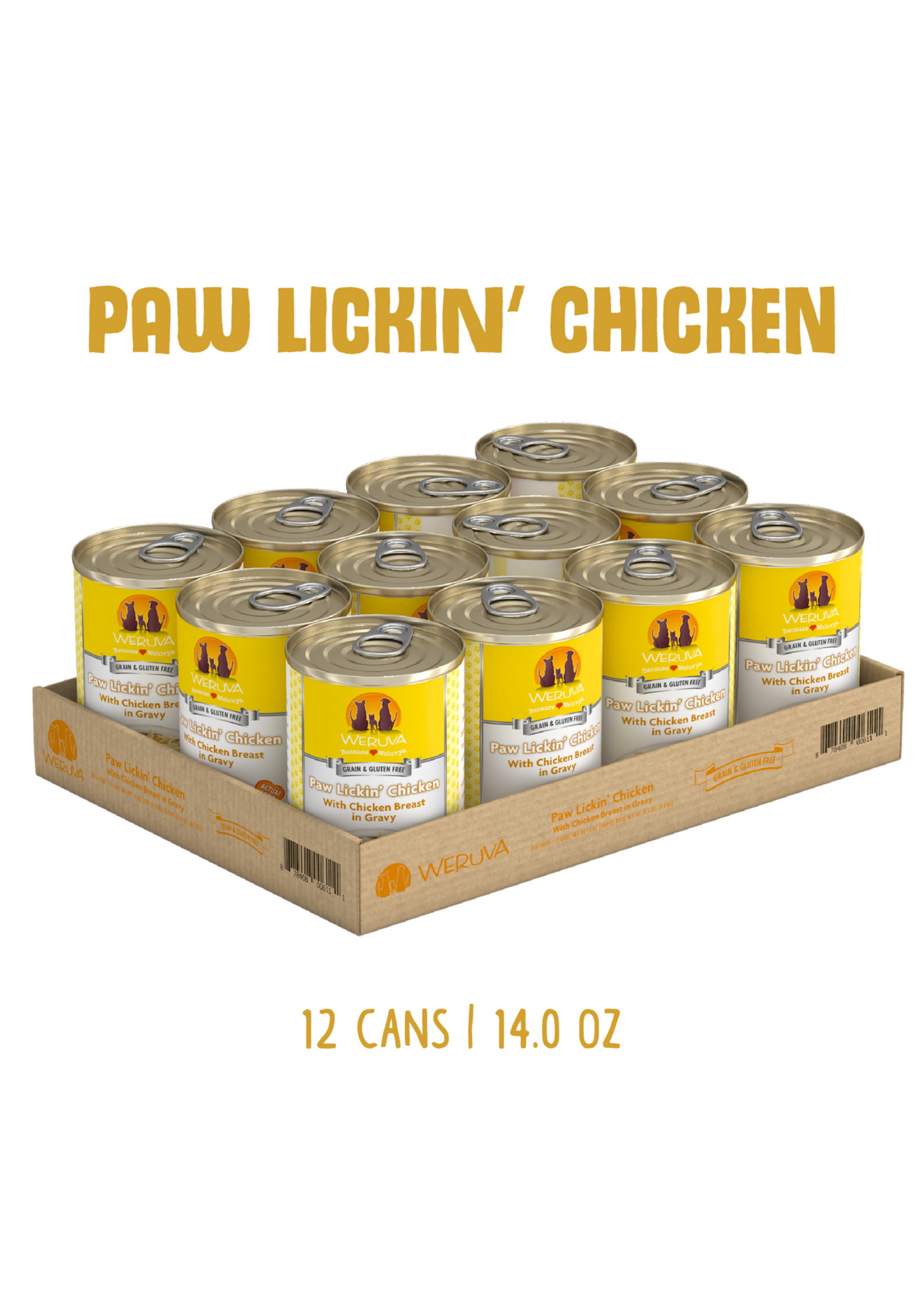 Weruva Canned Dog Food Paw Lickin Chicken 14 oz