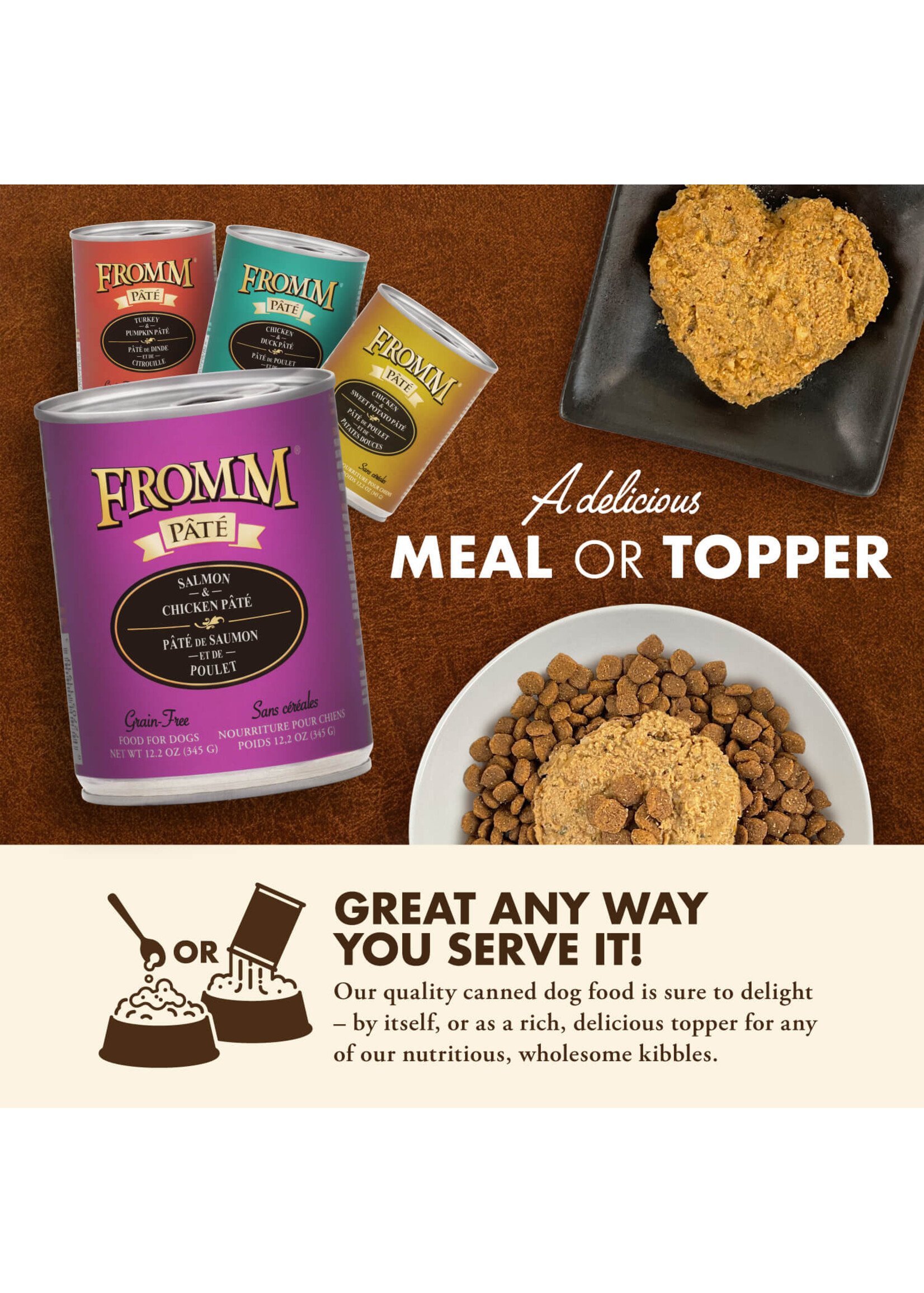 Fromm Gold Salmon n Chicken Pate 12oz