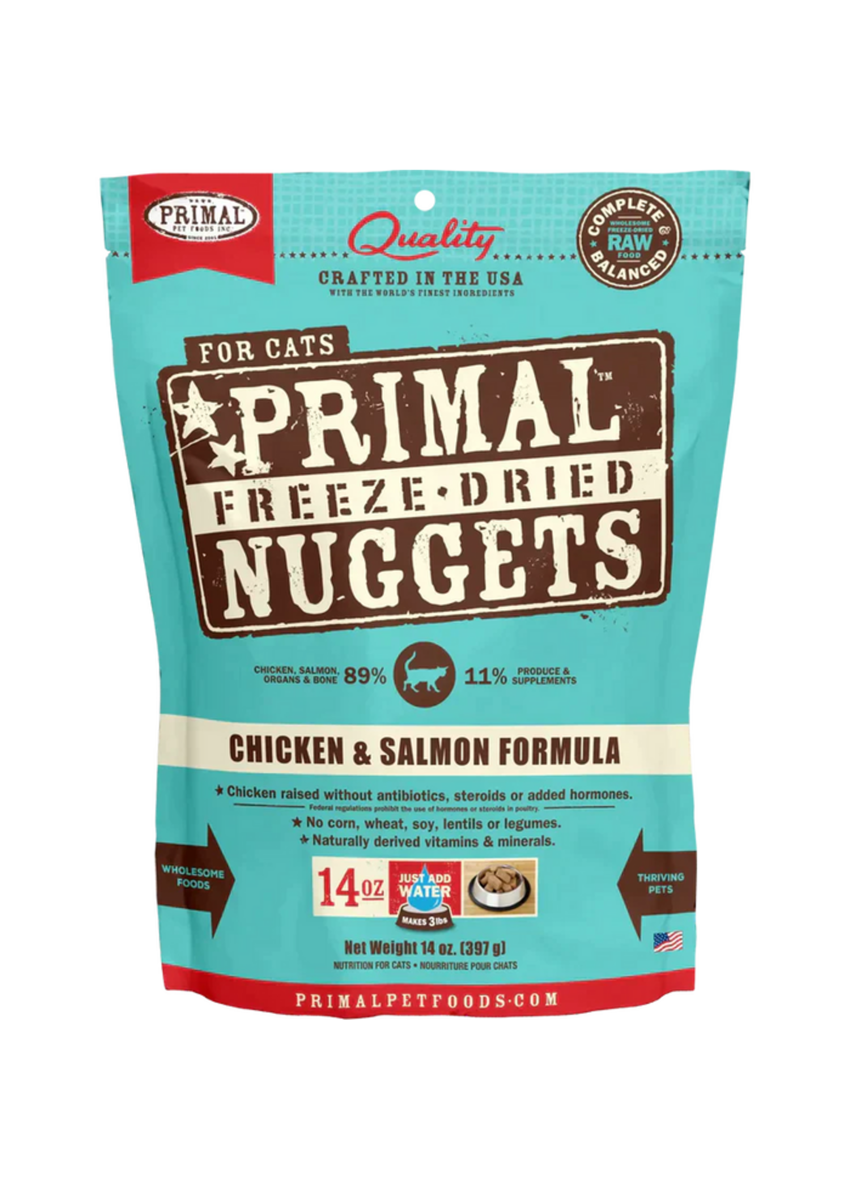 PRIMAL- Feline CHICKEN-SALMON FD 5.5oz Nuggets