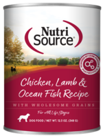 NutriSource Dog Can 13oz (Chicken Lamb n Ocean Fish)