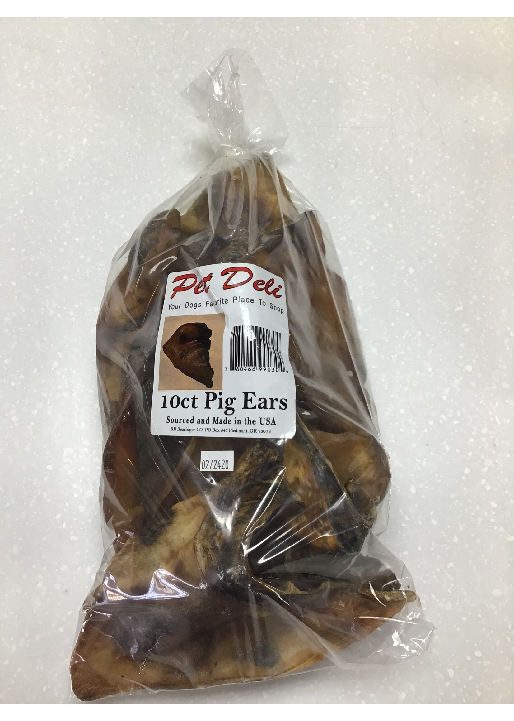 Pet Deli Pig Ears Bagged 10 ct