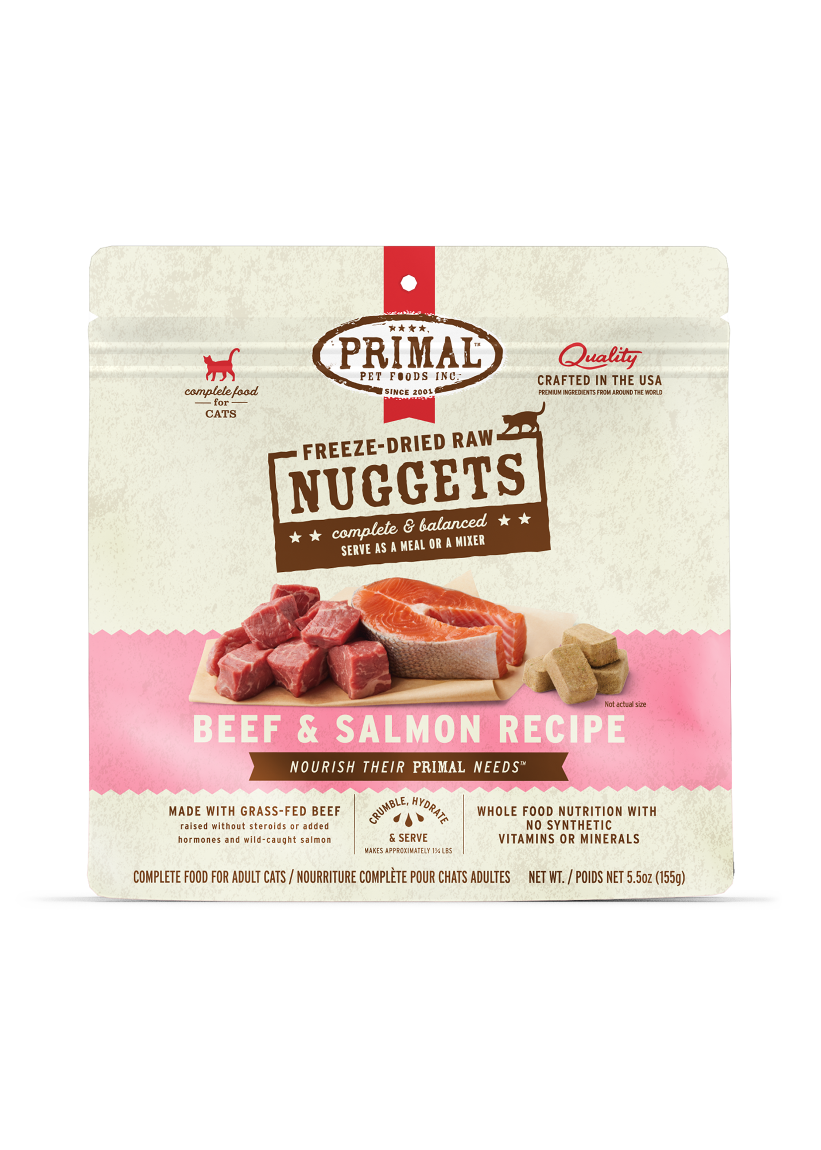 Primal Feline FD Beef and Salmon 5.5 oz