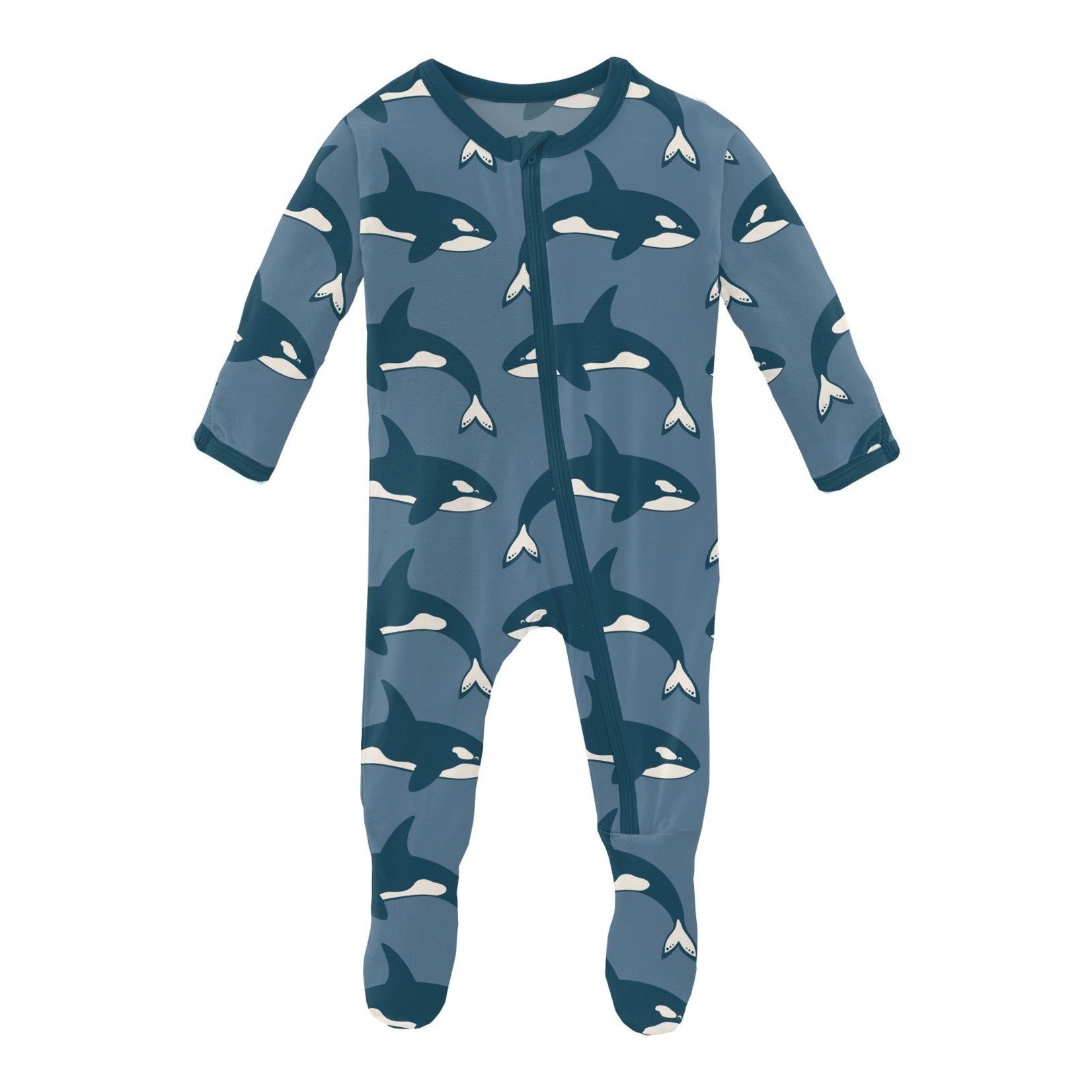  KicKee Pants Print Footie with Zipper (Pegasus Education -  Newborn): Clothing, Shoes & Jewelry